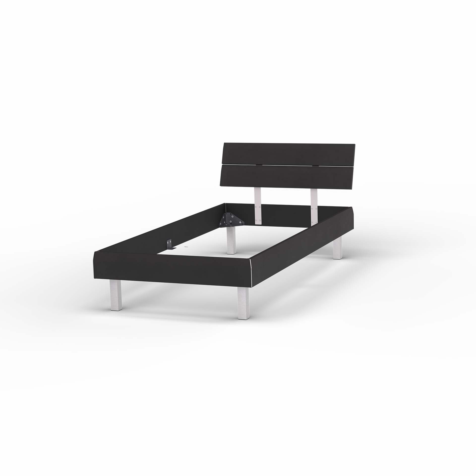 Melody bed frame black