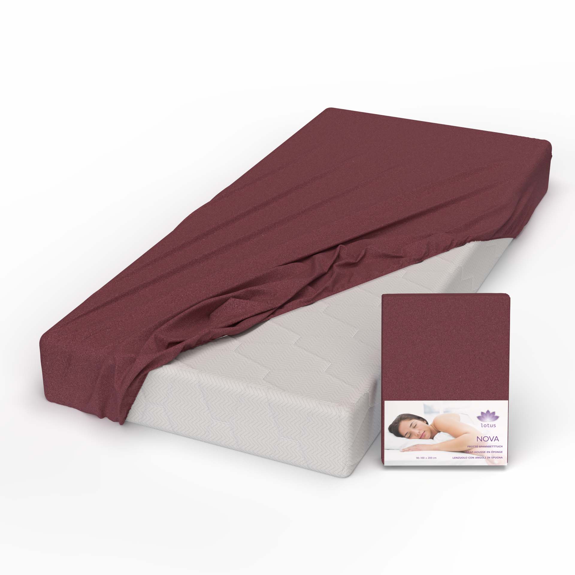 Lotus terry fitted sheet Nova