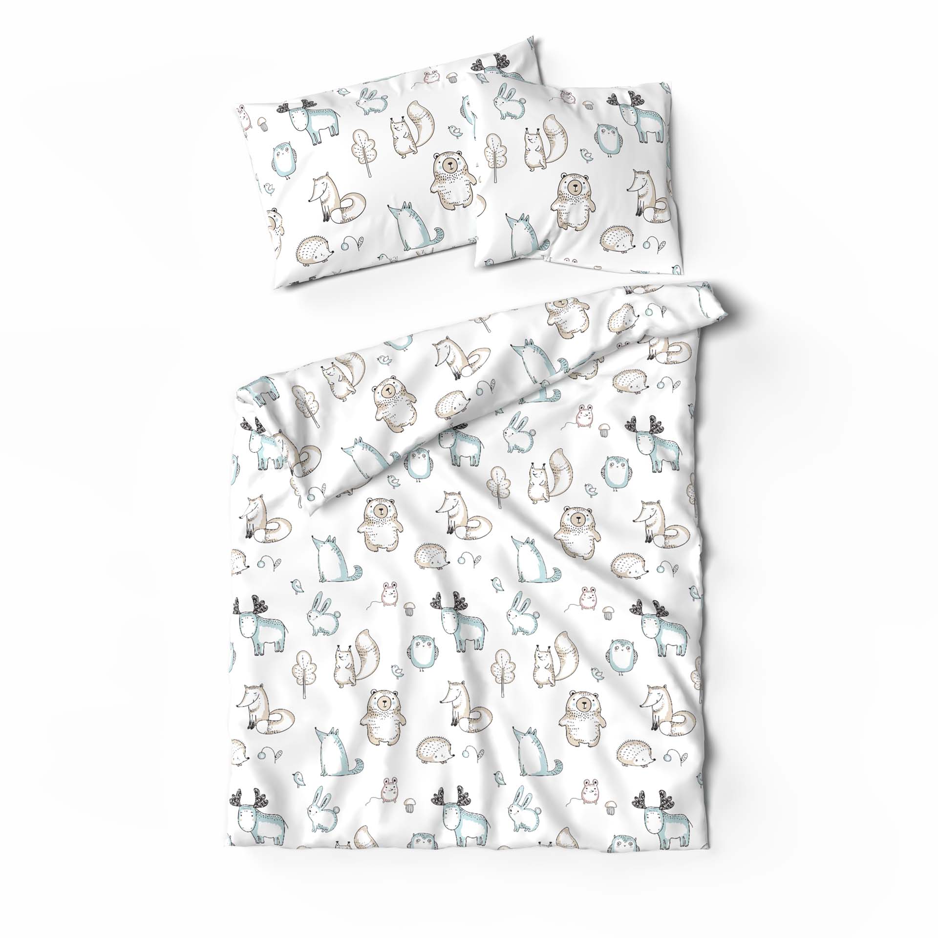 Lotus linge de lit enfants animaux de la forêt