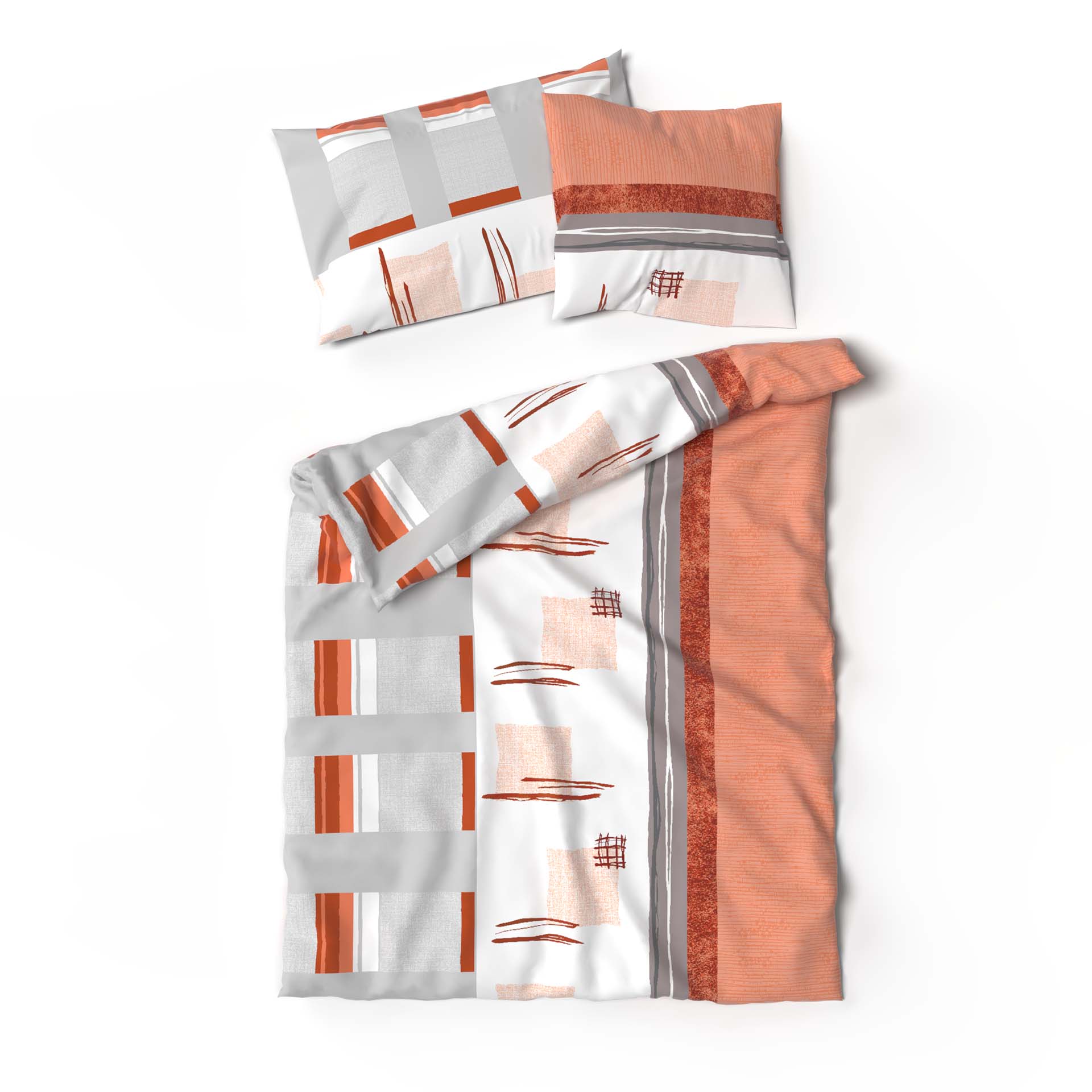 Lotus bed linen Jersey Malea orange