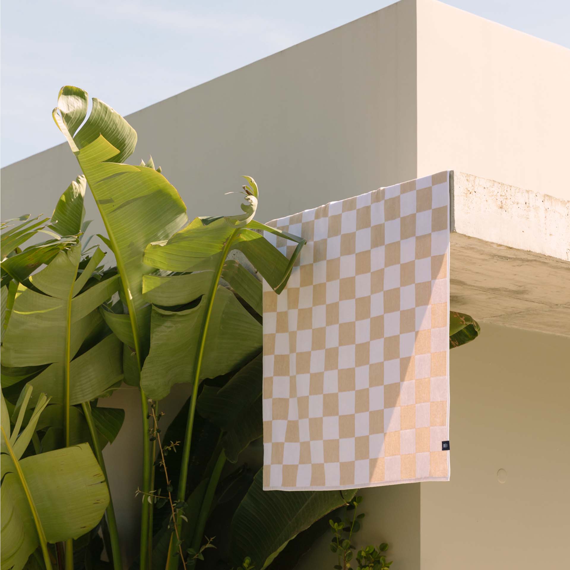 Torres Novas Gibalta Karo Strandtuch beige