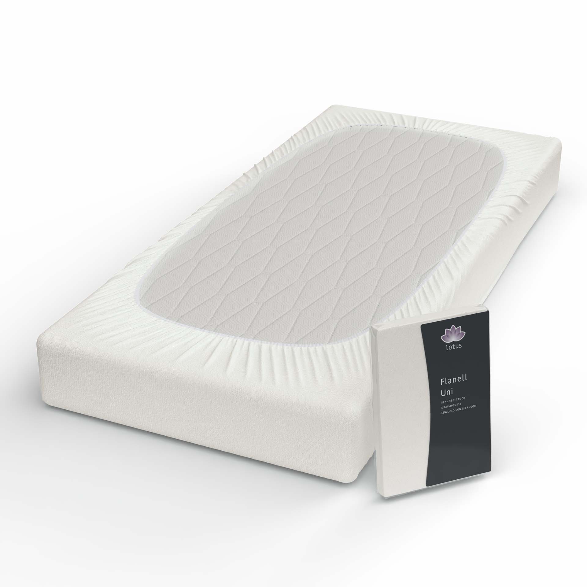 Lotus Flanell Spannbetttuch Lotus Flanell Spannbetttuch
