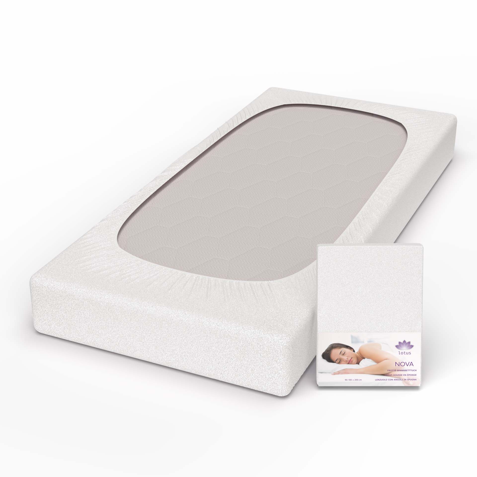 Lotus terry fitted sheet Nova