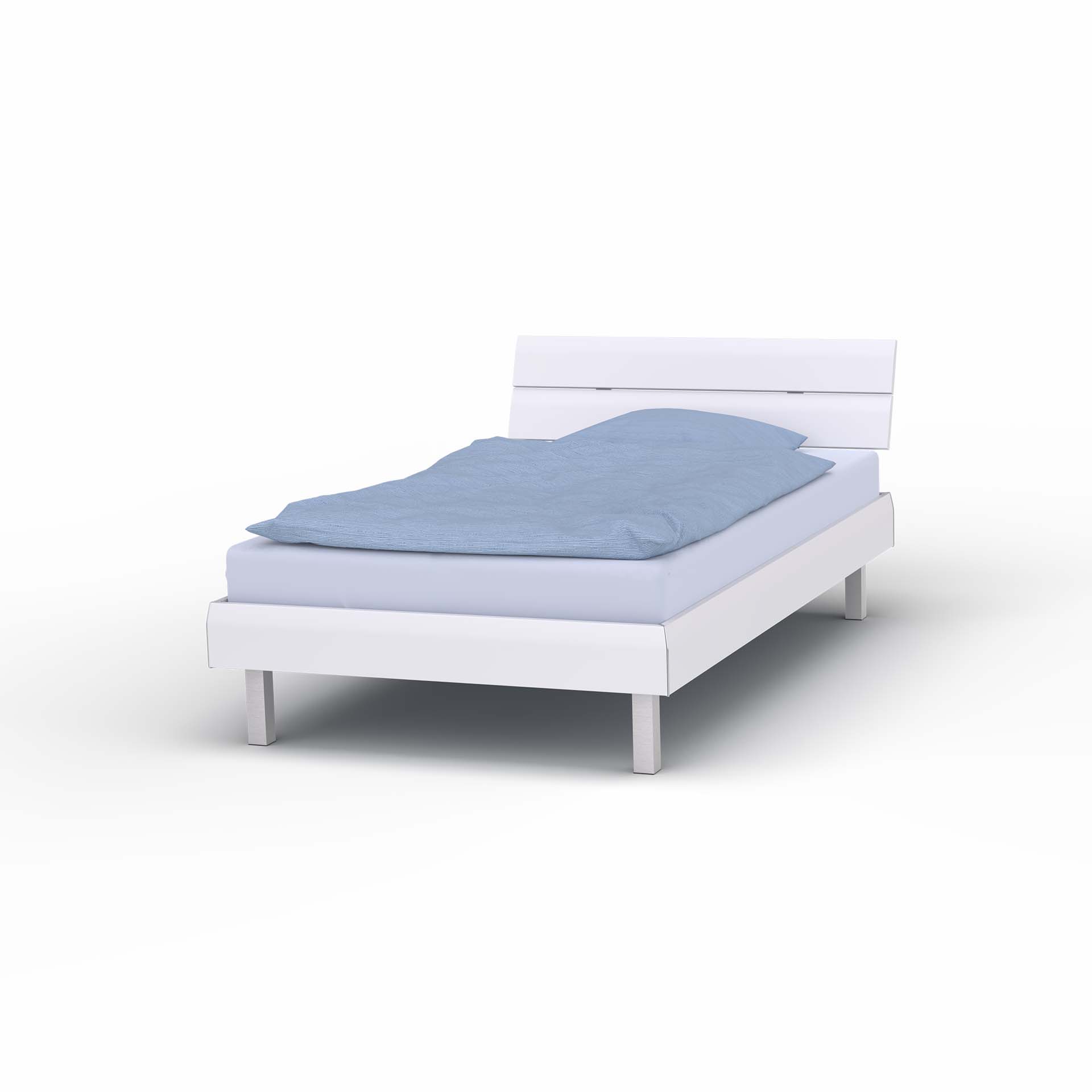 Melody bed frame white