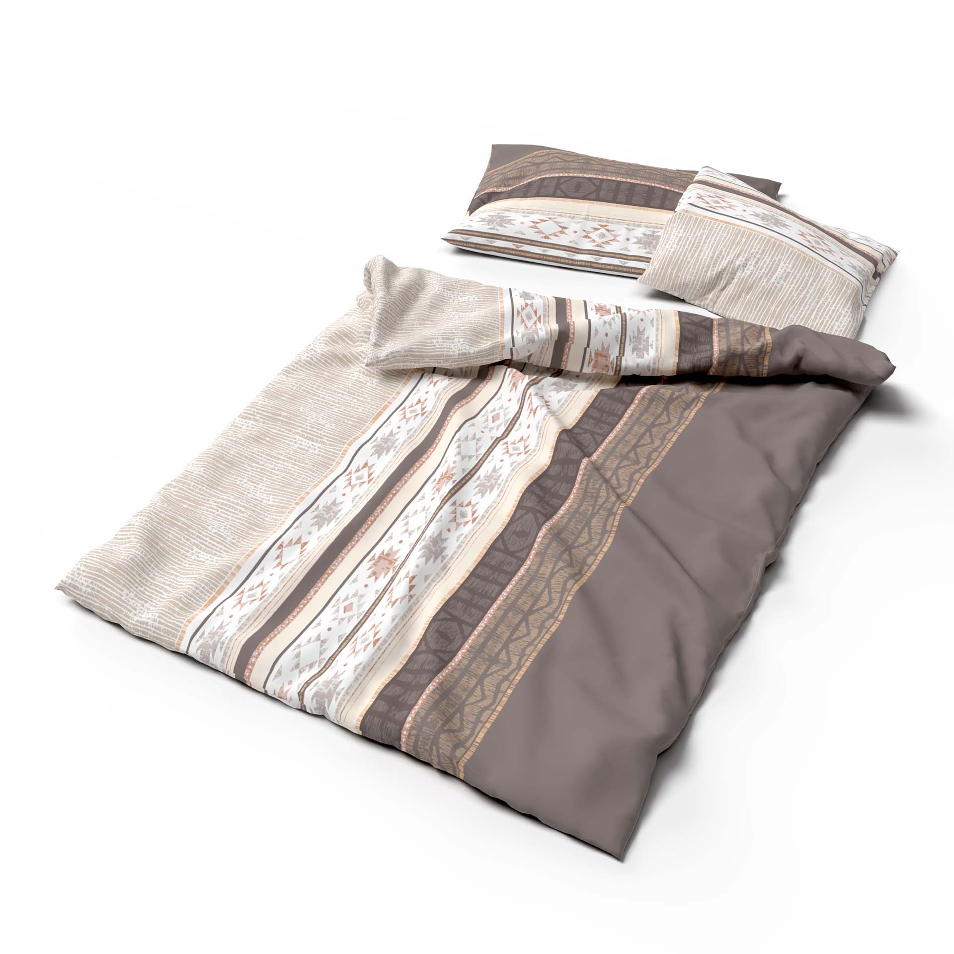 Lotus bed linen Bamboo Kenai brown 