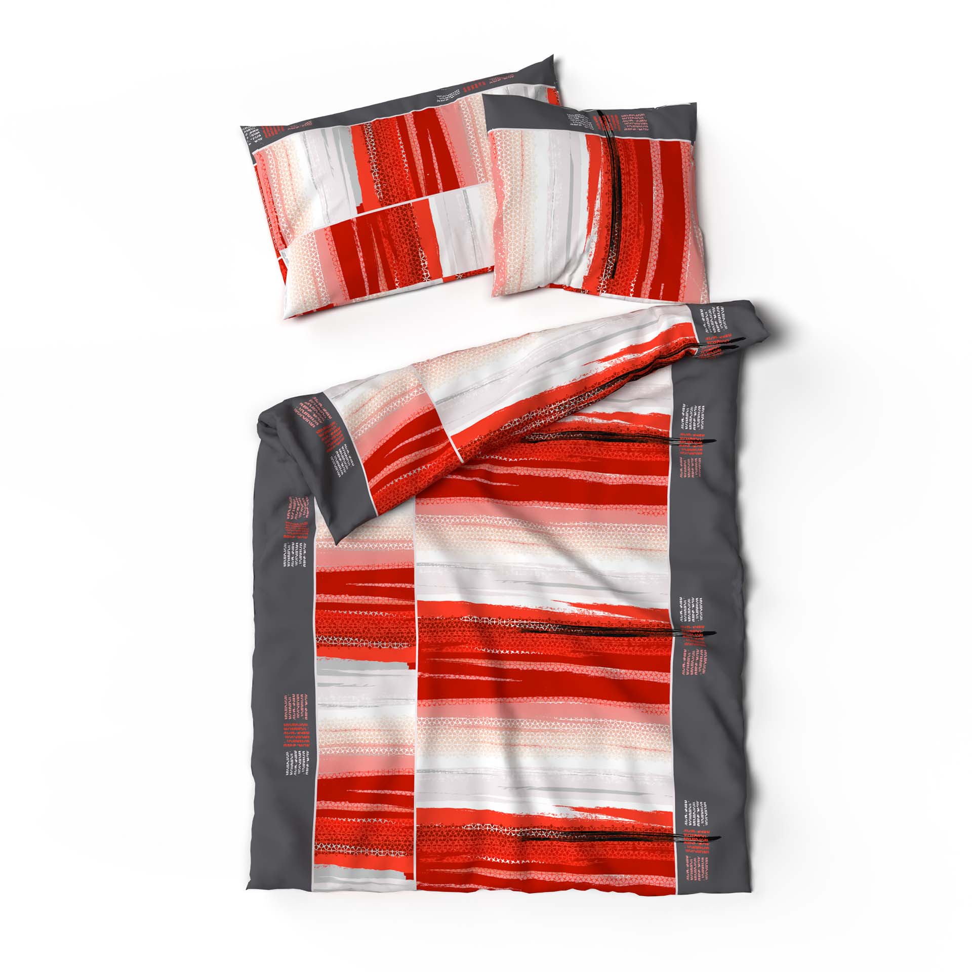 Lotus bed linen Bamboo Cap azur red Lotus bed linen Bamboo Cap azur red