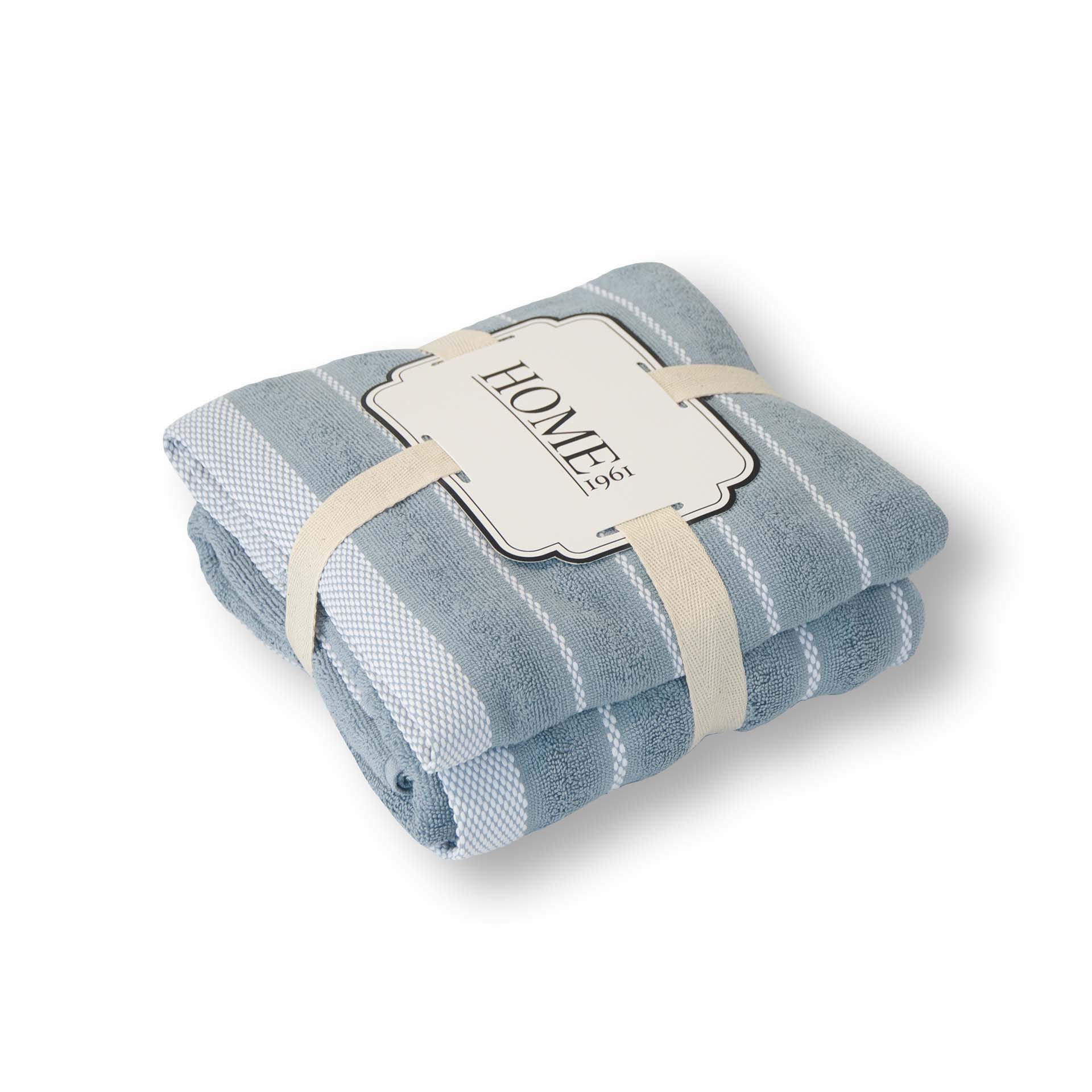 Set de linge éponge 2 pièces - serviette et linge de douche - Hayden