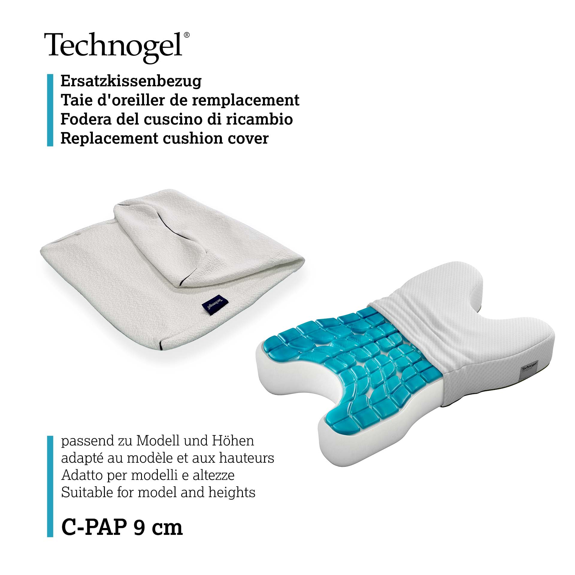 Technogel pillow C-Pap replacement cover