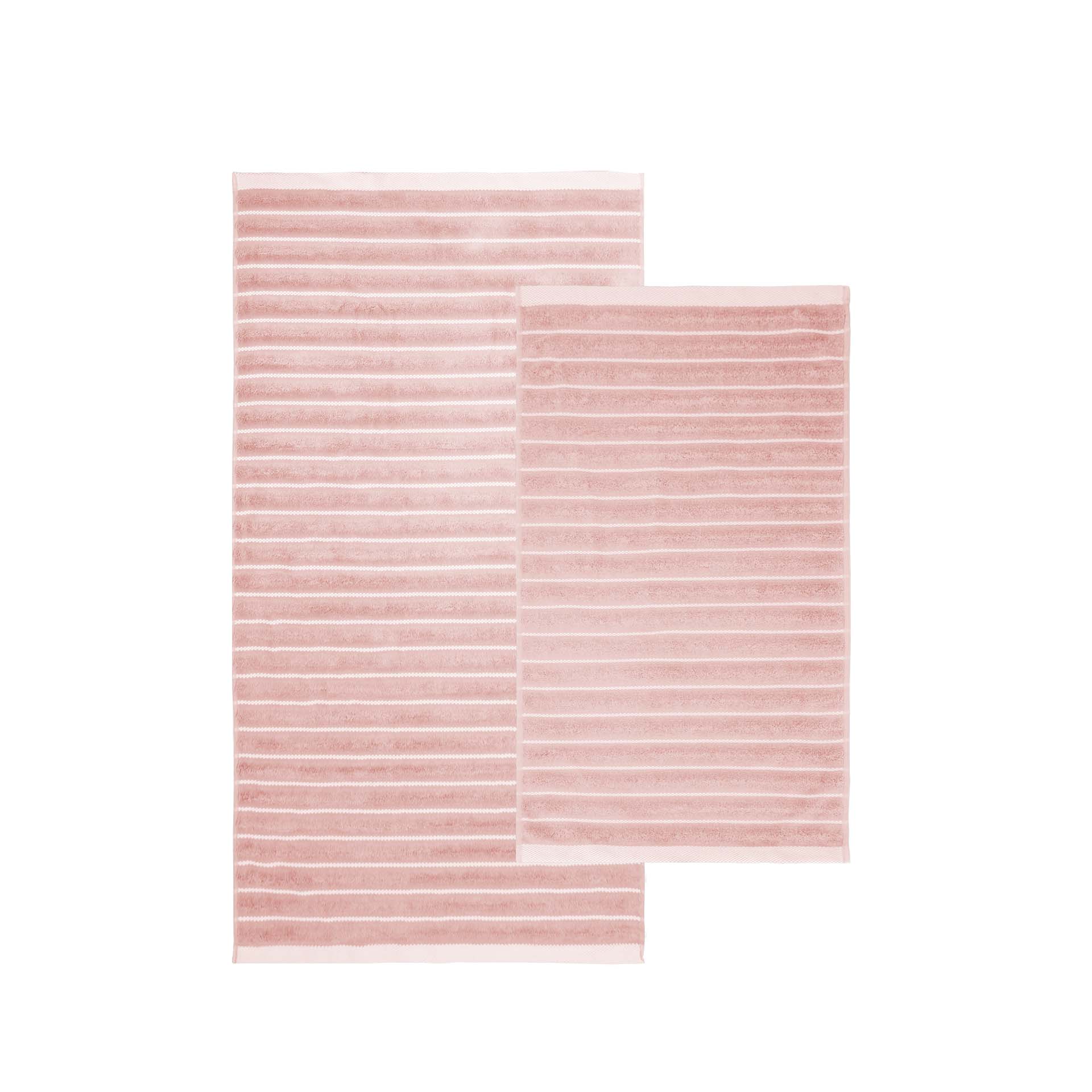 Terry towel set of 2 – hand towel and bath towel – Hayden