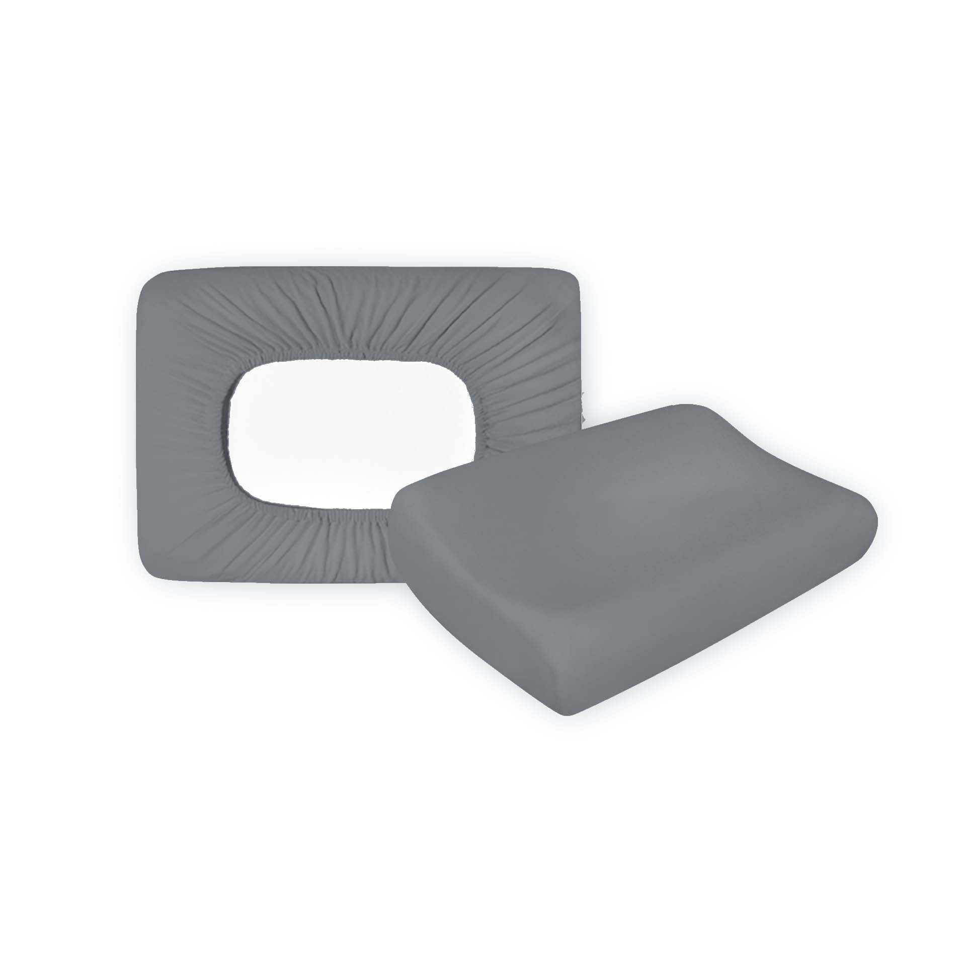 Housse en Jersey Lotus pour coussin visco,  abricot 25 50x30cm