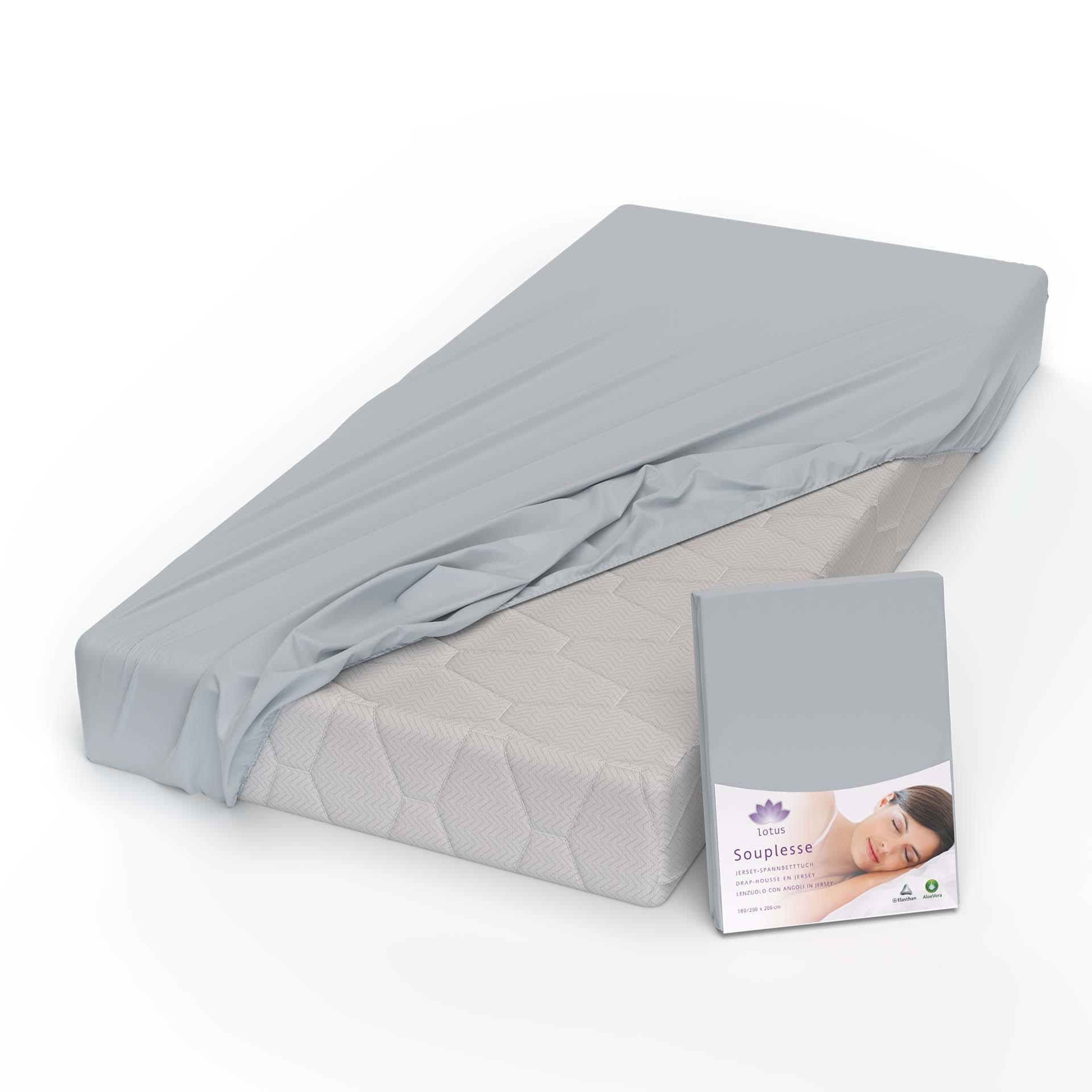 Lotus Jersey Fitted Sheet Souplesse