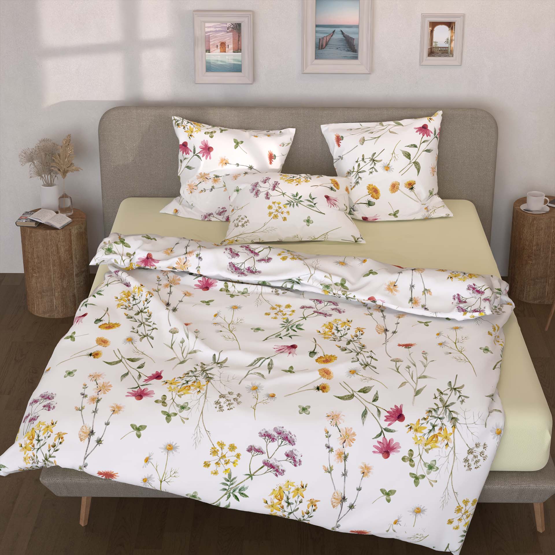 Lotus bed linen Satin Adeon