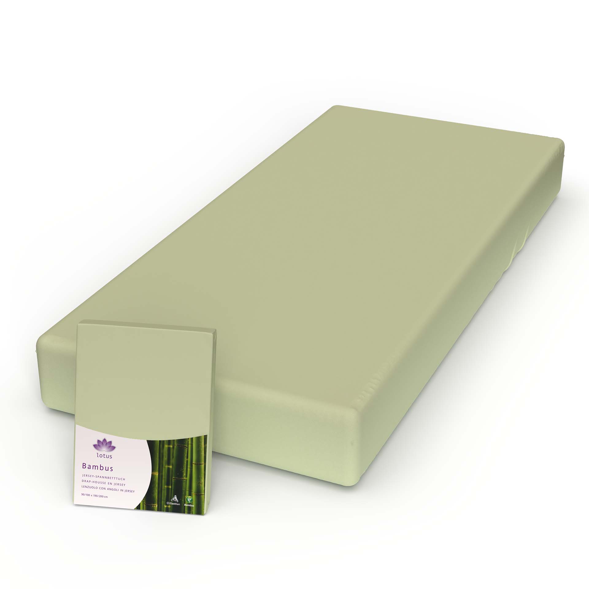 Lotus fitted sheet bamboo jersey