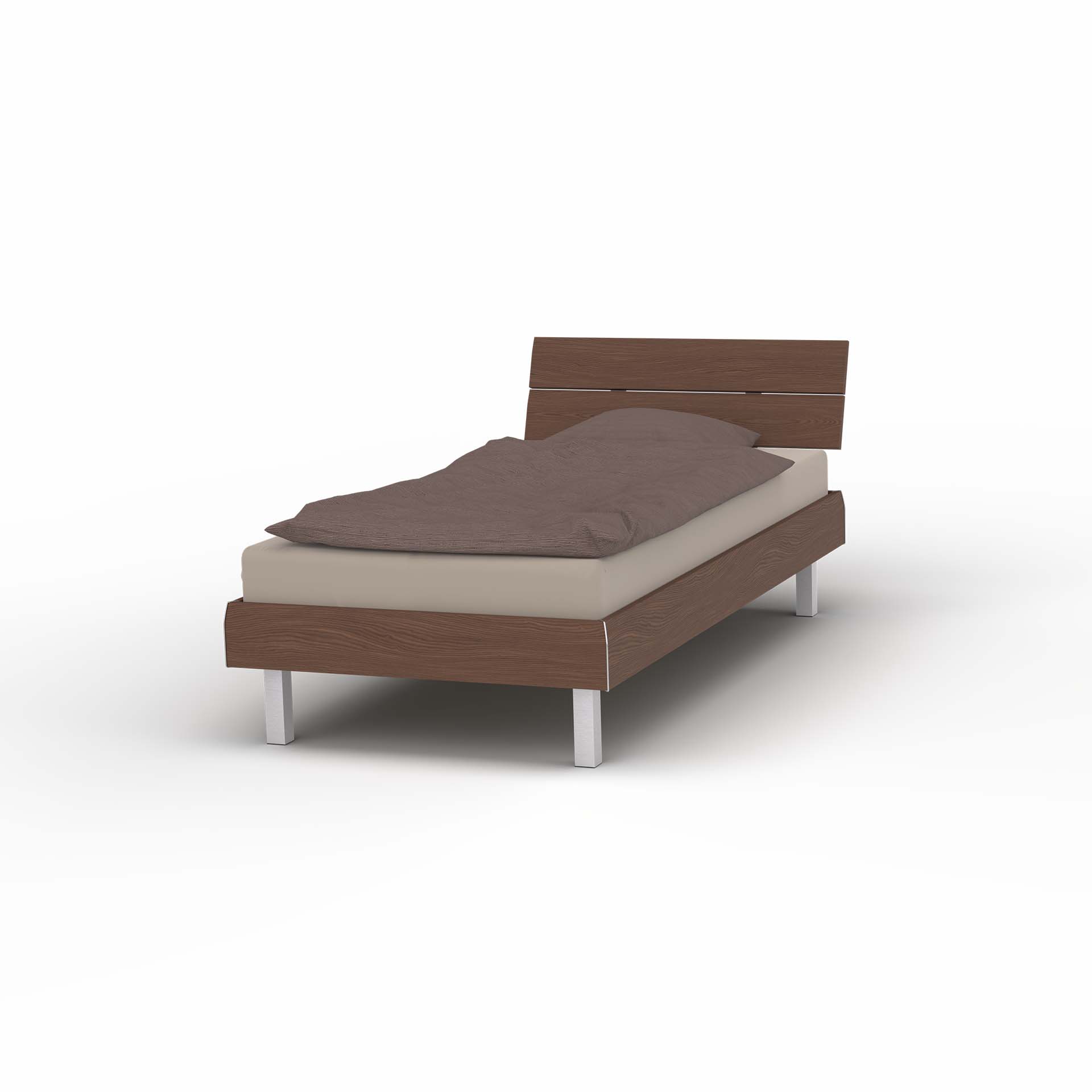 Melody bed frame walnut