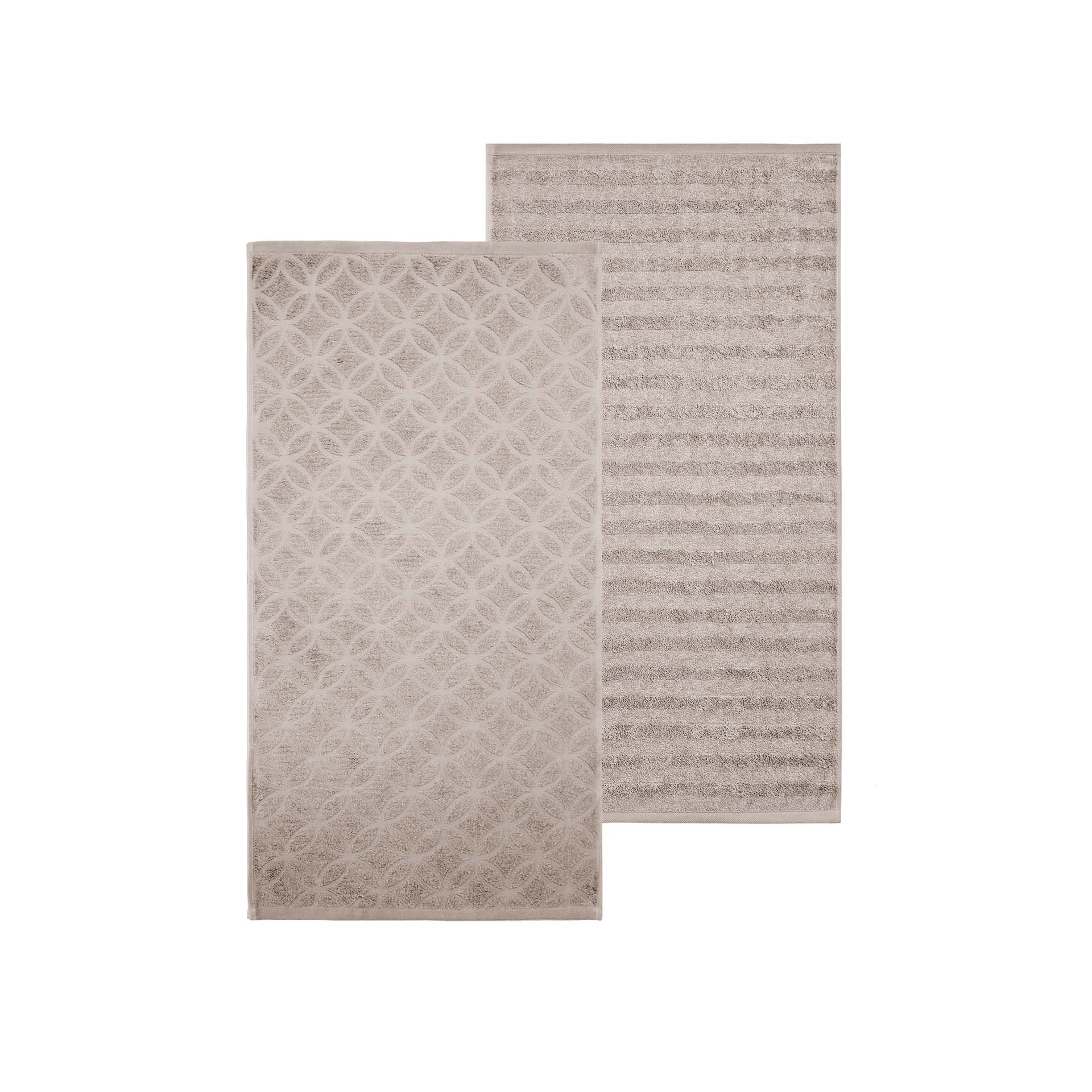 Frottéwäsche 2er Set Handtuch 50x90 cm - Ranura und Vibe