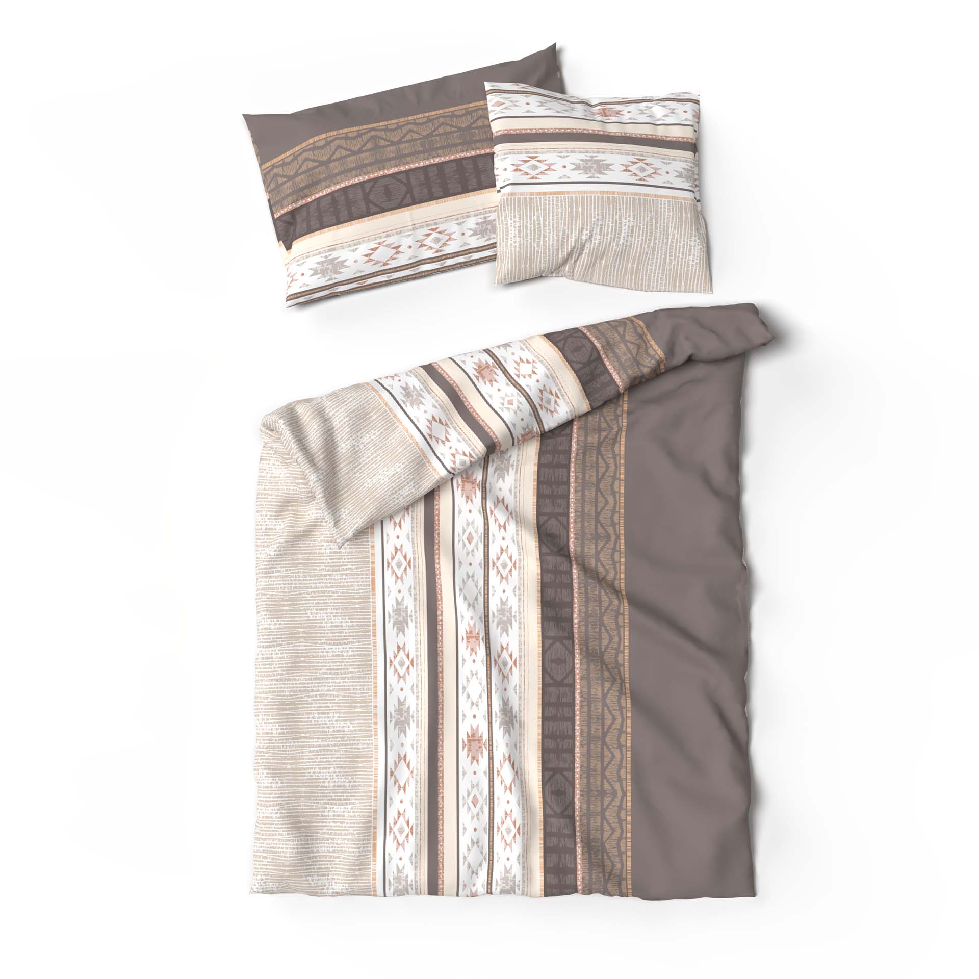 Lotus bed linen Bamboo Kenai brown