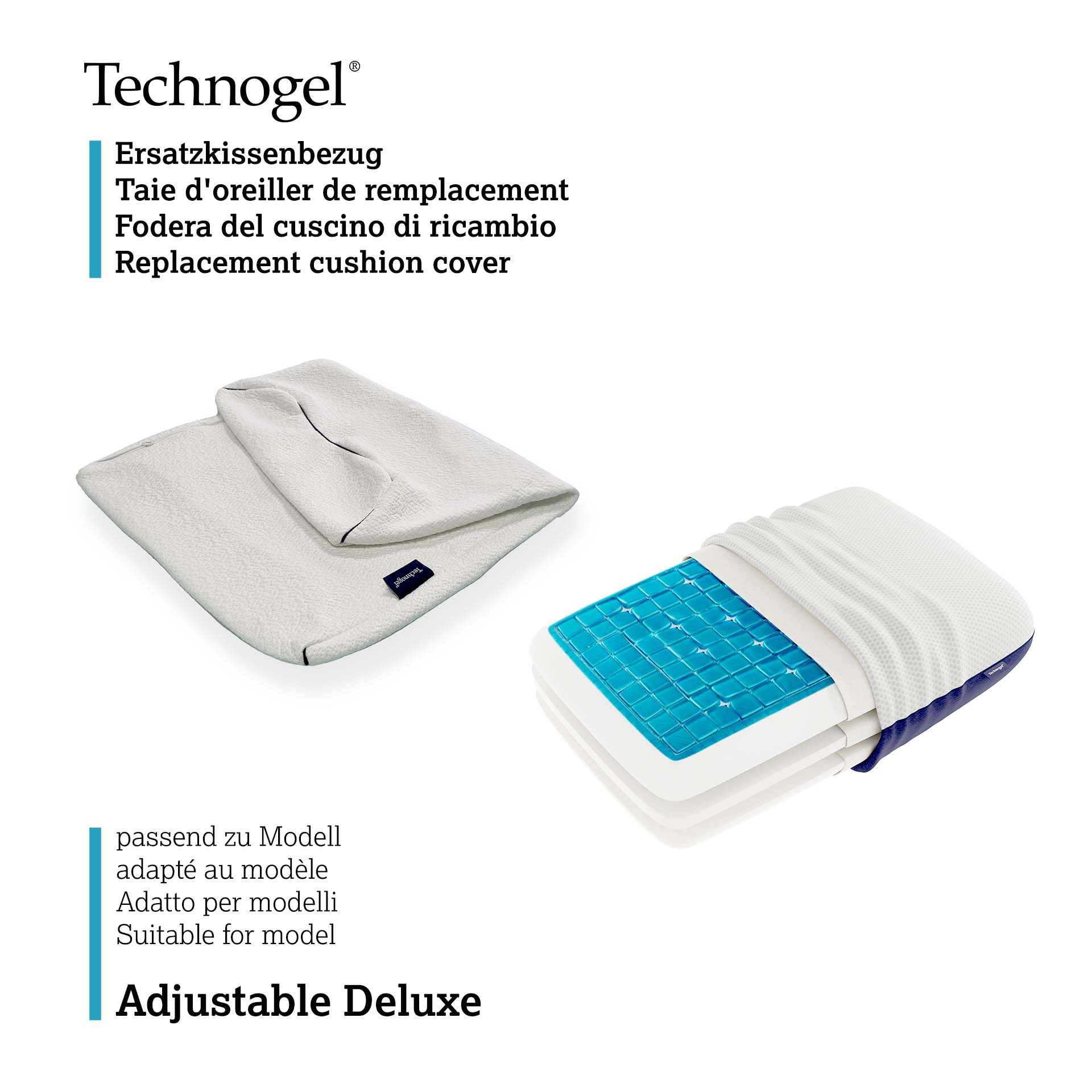 Technogel Adjustable pillow Deluxe replacement cover