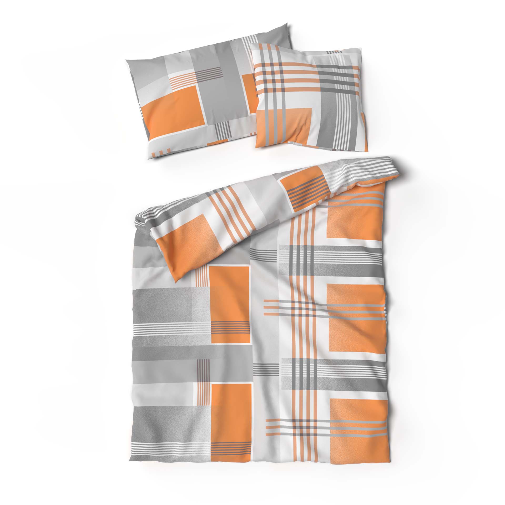Lotus Bettwäsche Jersey Jeffrey orange