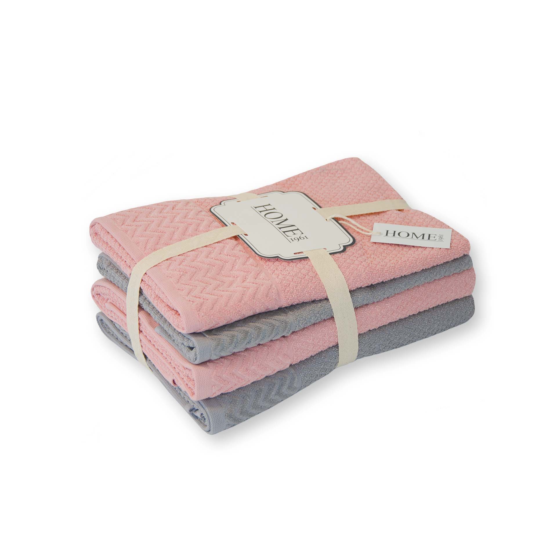 Frottéwäsche 4er Set - 2 Handtücher und 2 Duschtücher - Spectre