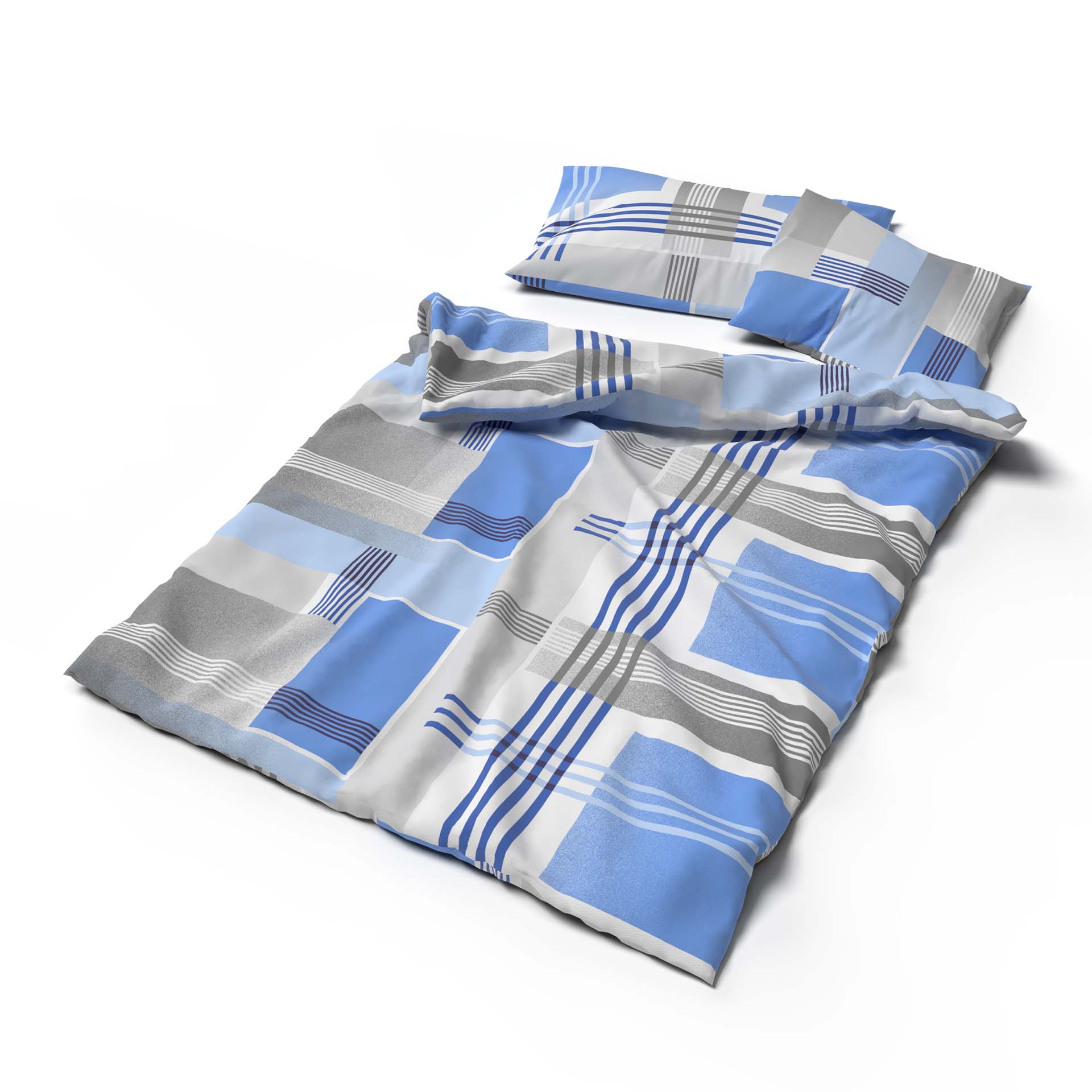 Lotus bed linen Jersey Jeffrey blue