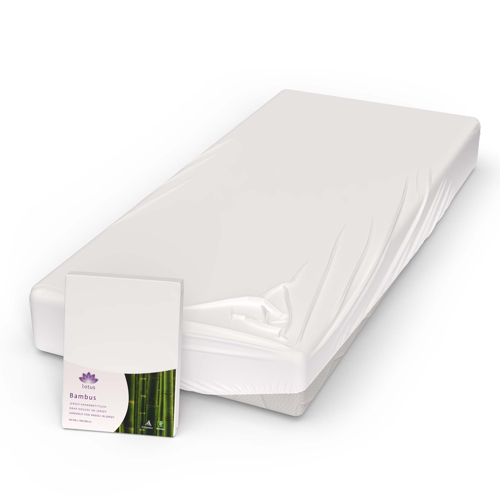 Lotus fitted sheet bamboo jersey