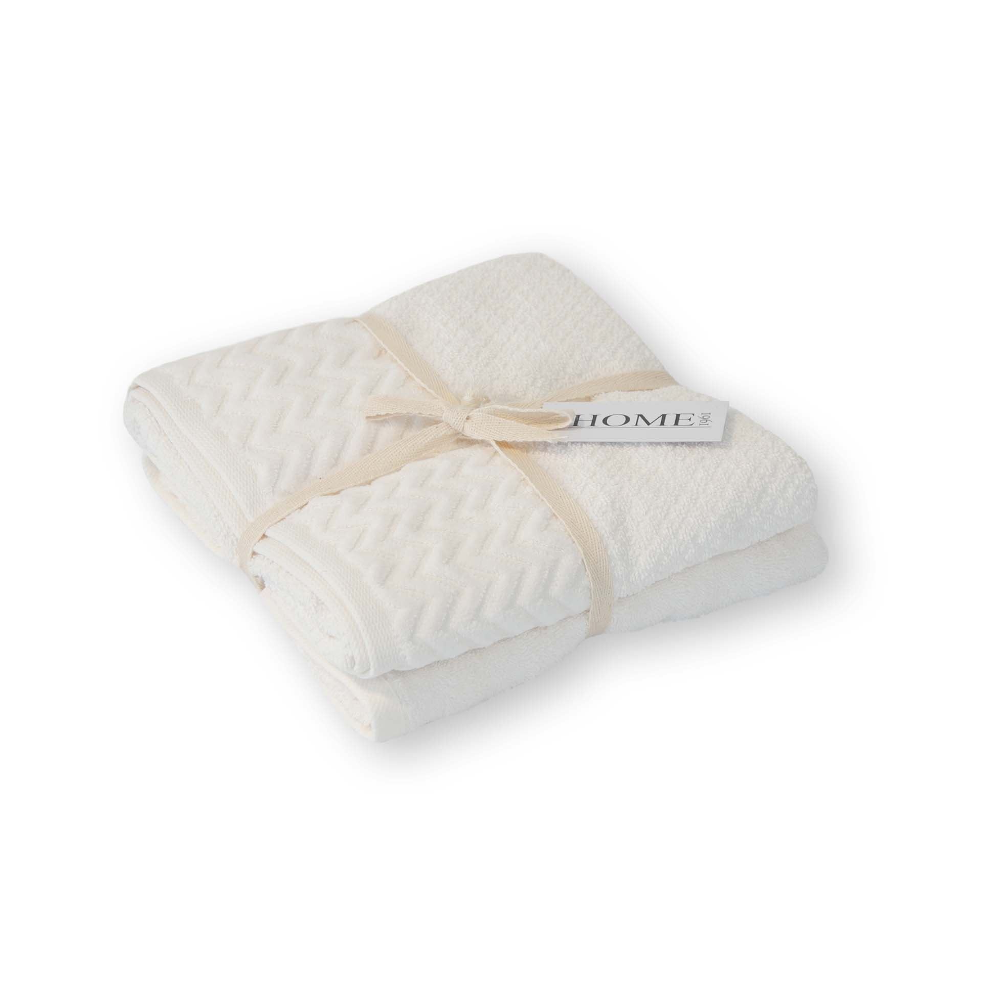 Set de linge éponge 2 serviettes 50x90 cm Ranura & Spectre