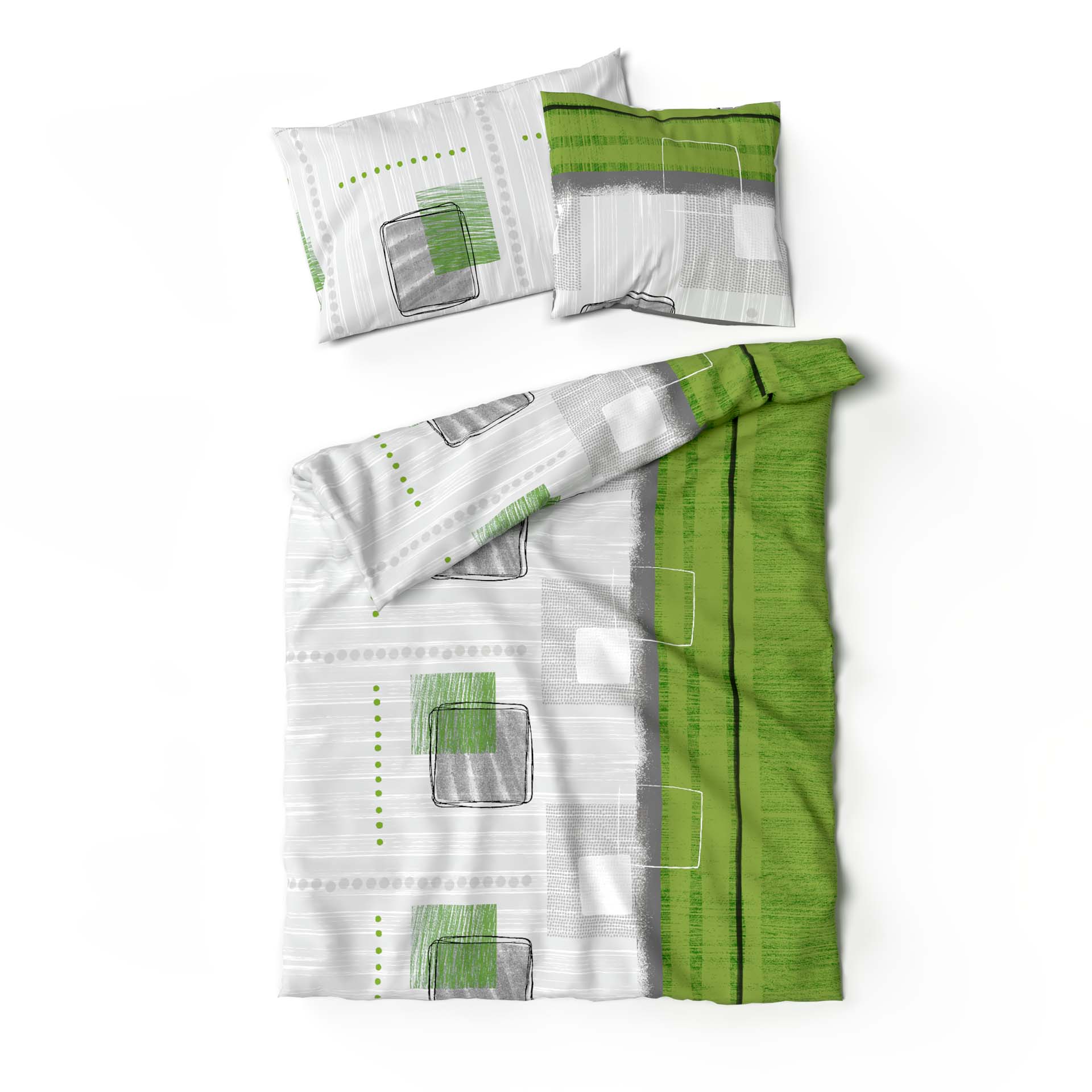 Lotus linge de lit bambou Talinas vert