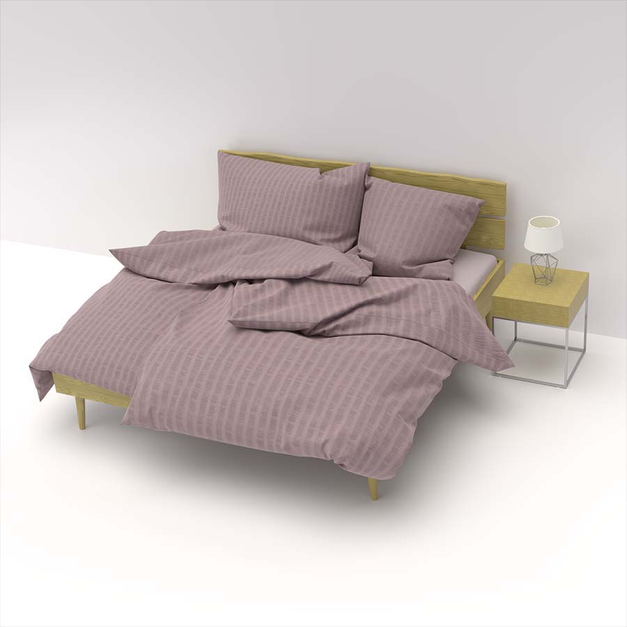 Lotus linge de lit satin seersucker uni