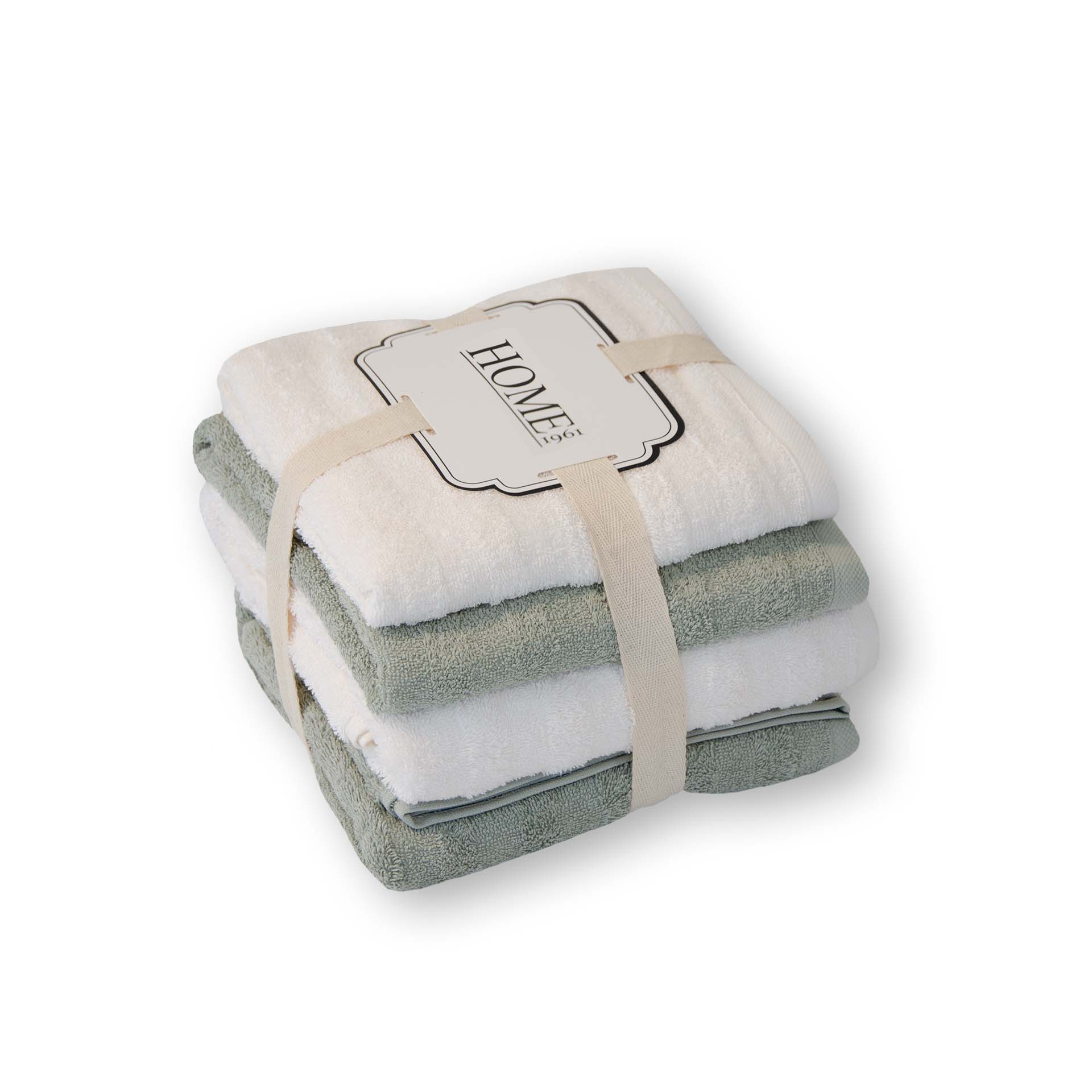 Frottierset 4-teilig - 2 Handtücher und  2 Duschtücher - Ranura