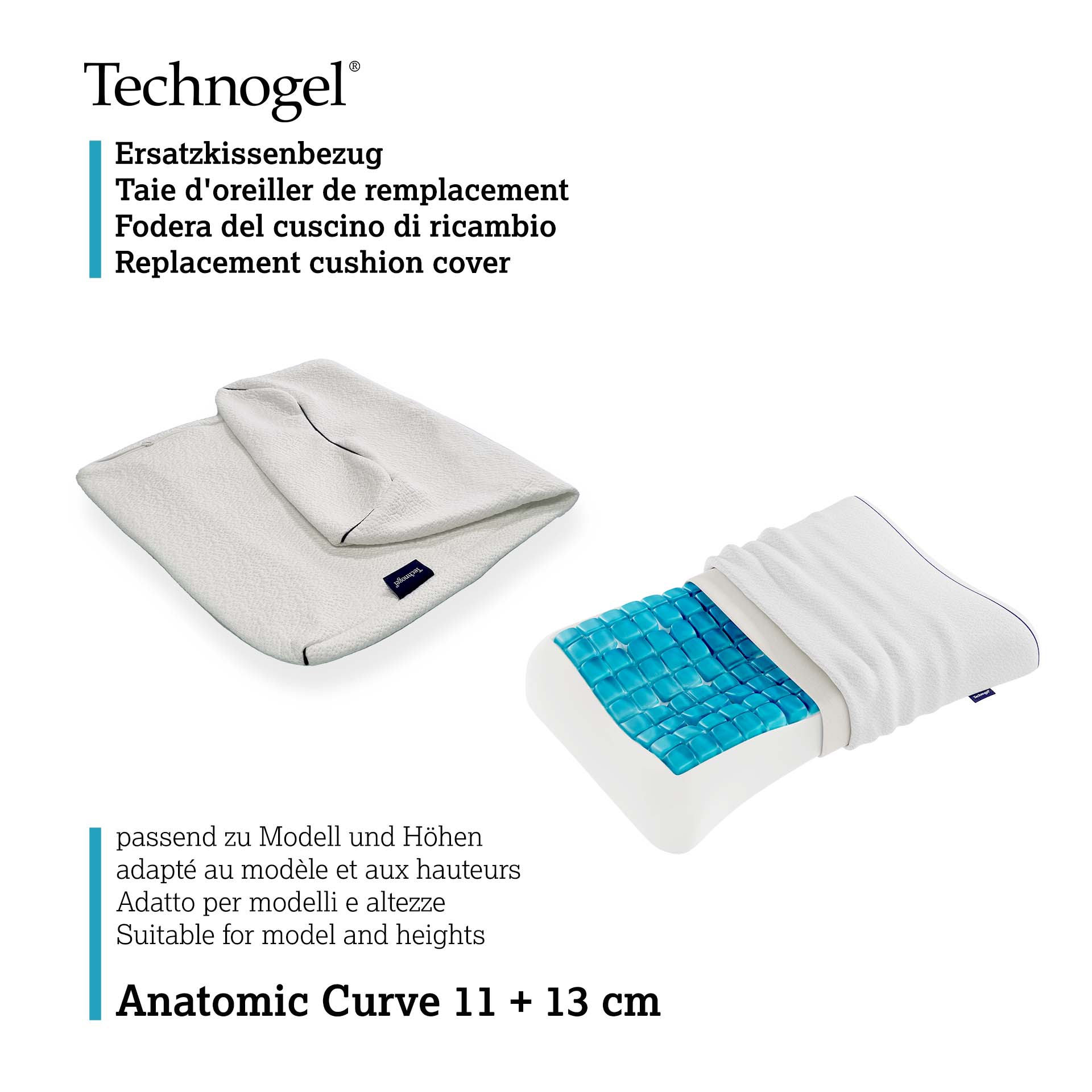 Technogel Kissen Anatomic Curve Ersatzhülle Technogel Kissen Anatomic Curve Ersatzhülle
