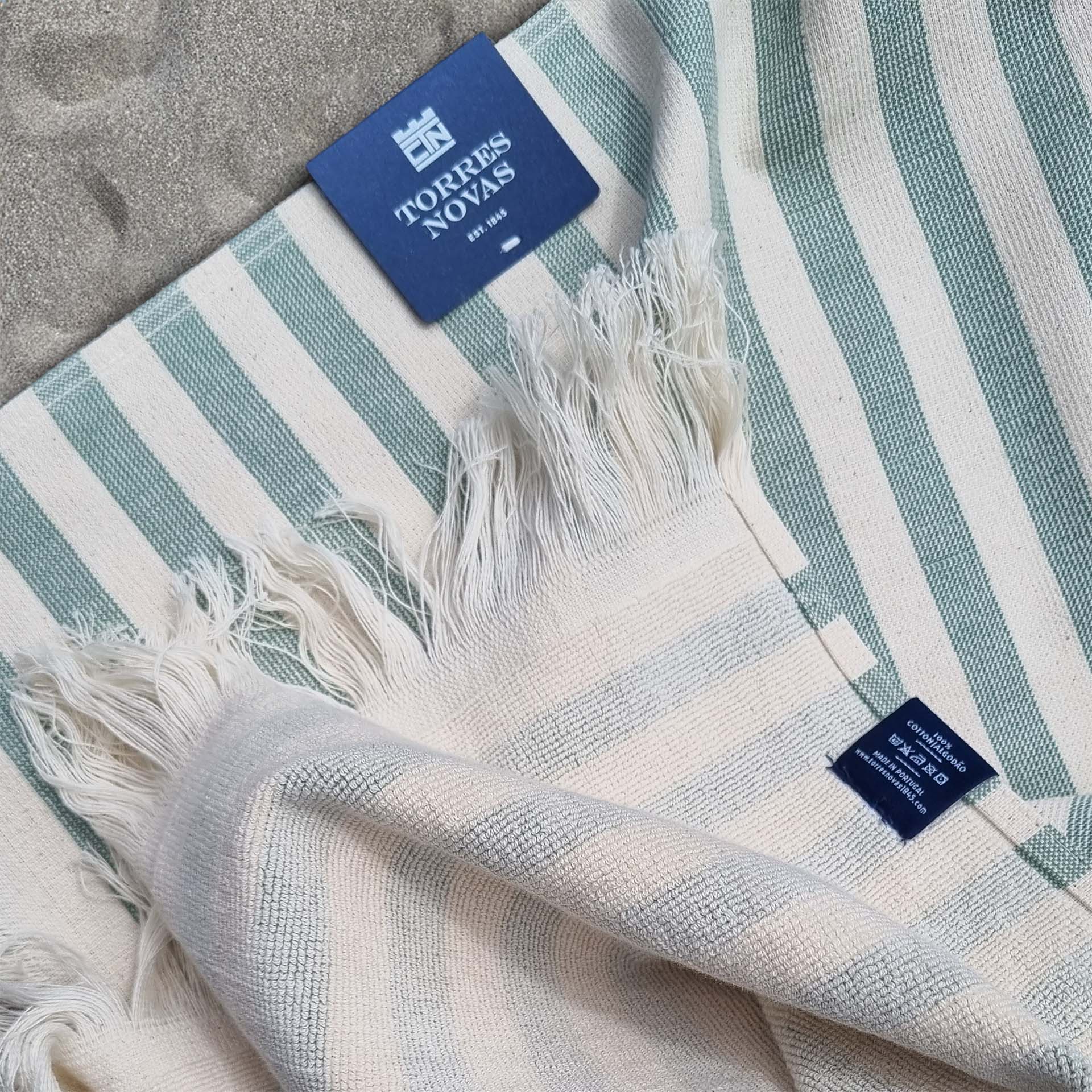 Torres Novas beach towel Barra green Torres Novas beach towel Barra green