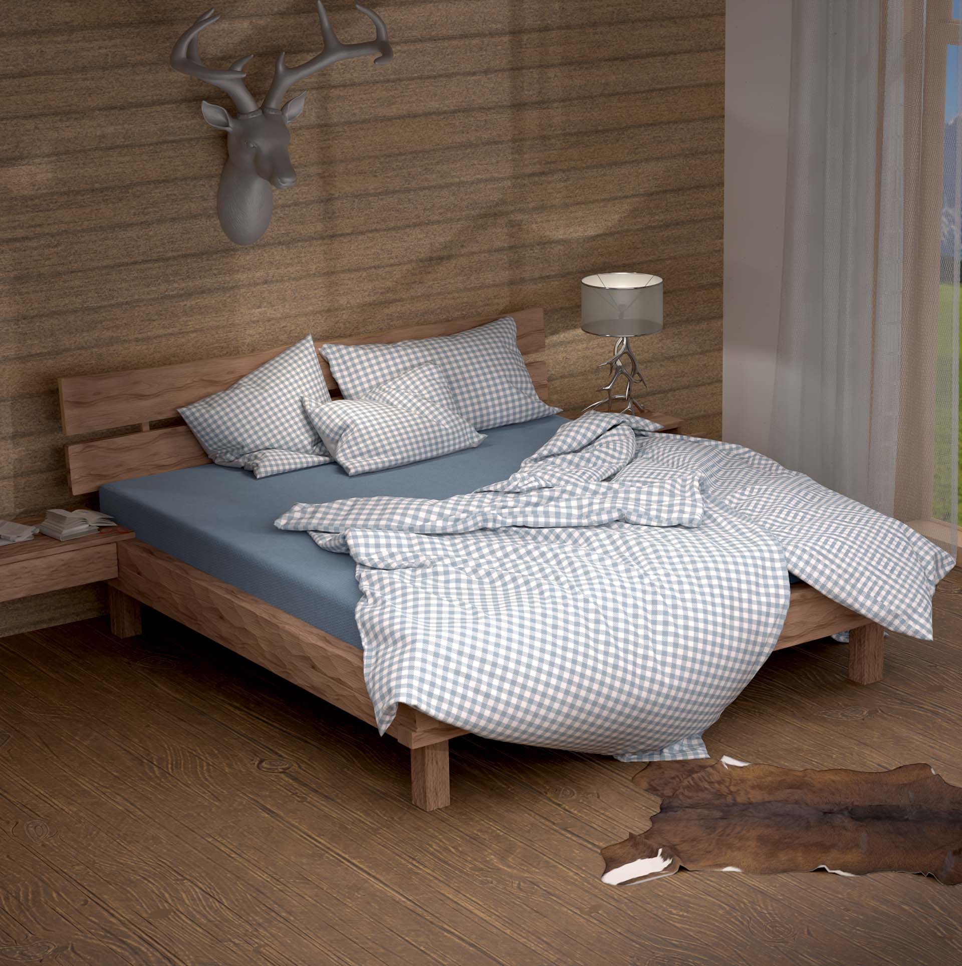 Lotus bedlinen Renforcé Kölsch smoky blue