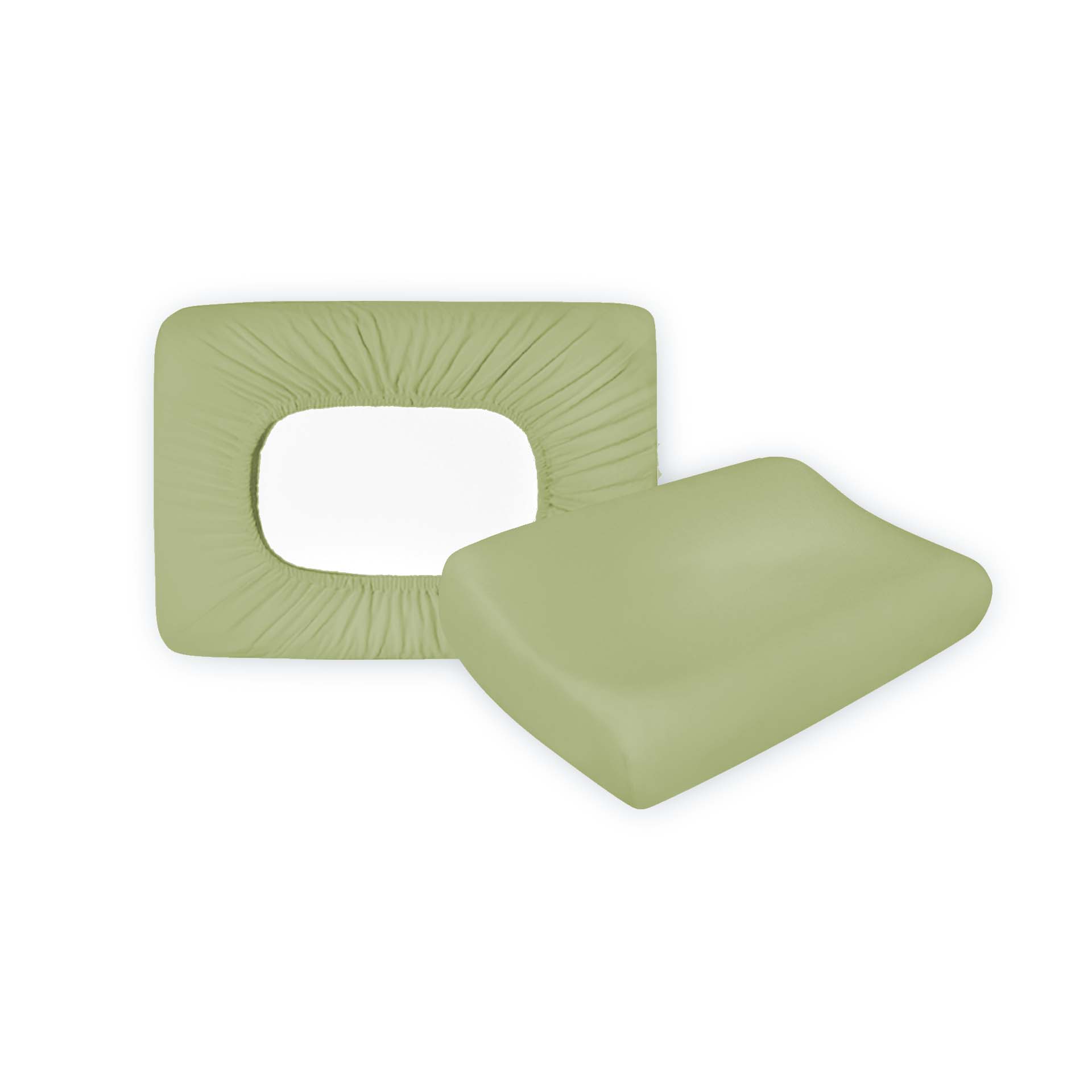 Housse en Jersey Lotus pour coussin visco,  abricot 25 50x30cm