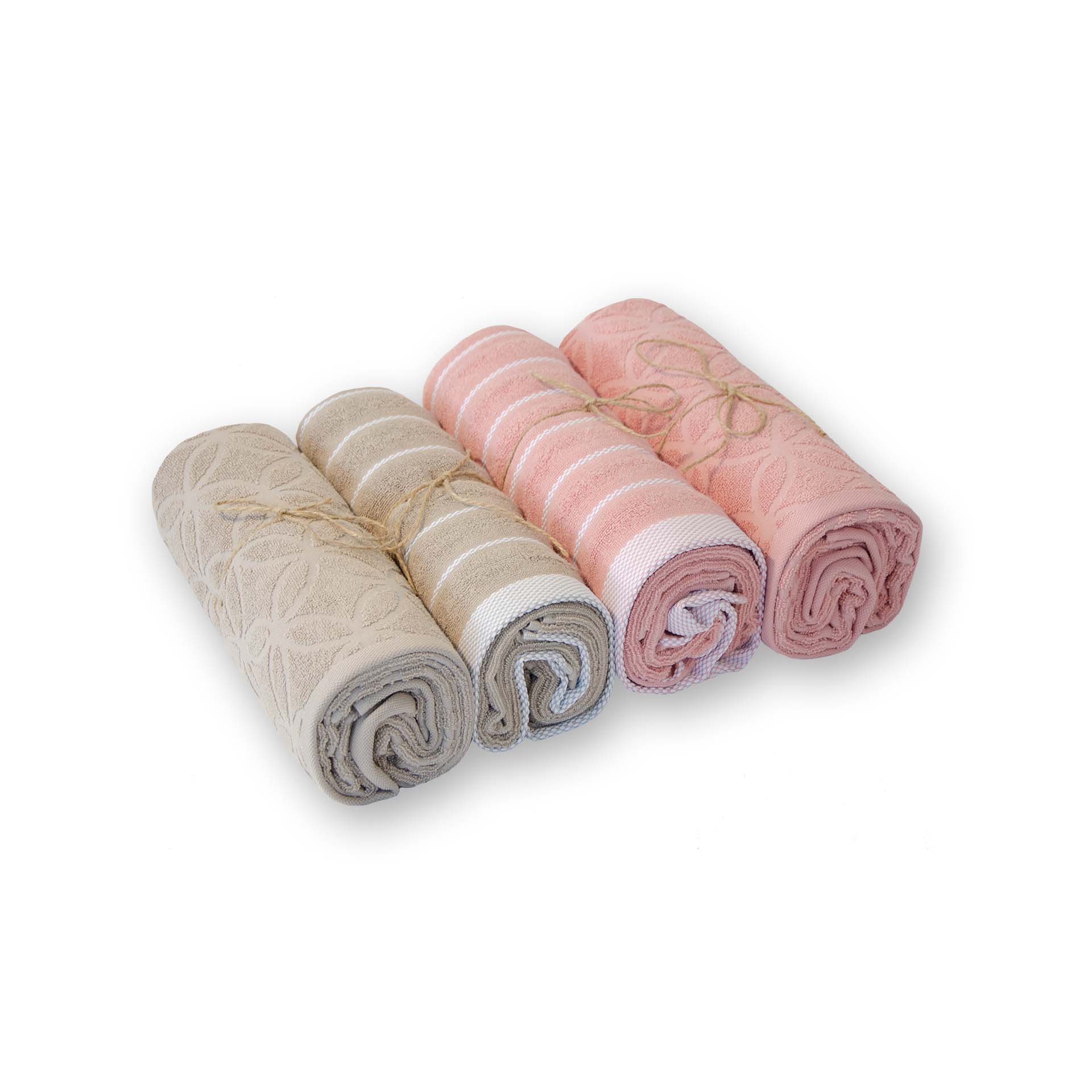 Frottéwäsche - 4 Duschtücher - Hayden und Vibe