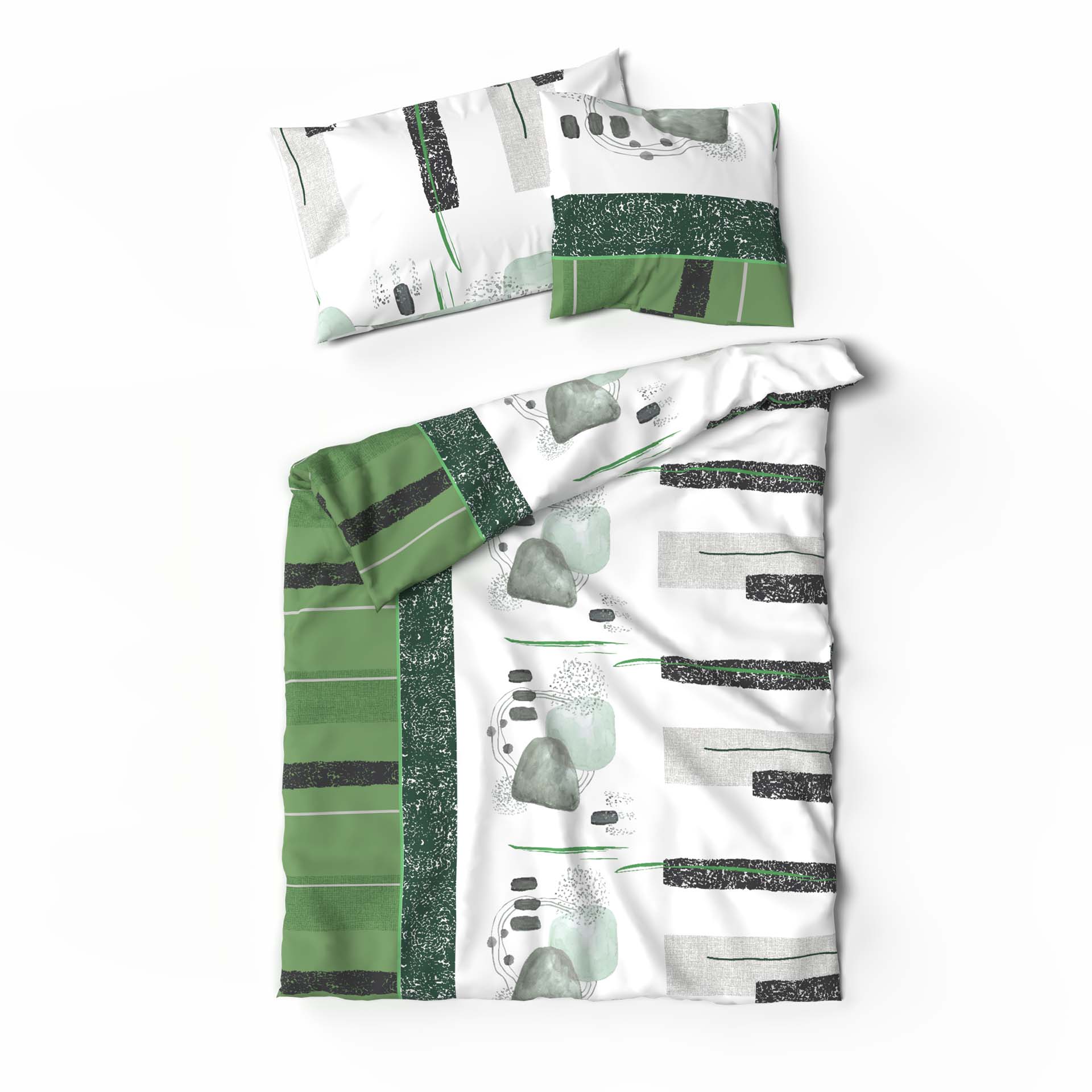 Lotus bed linen Bamboo Mariele blue