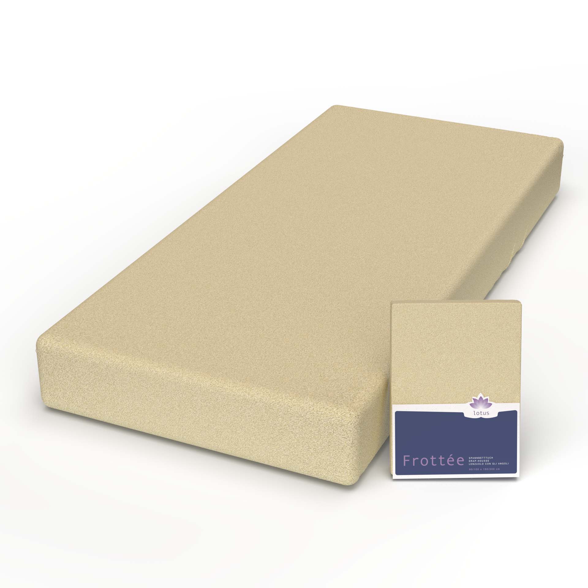 Lotus terry fitted sheet Comfort