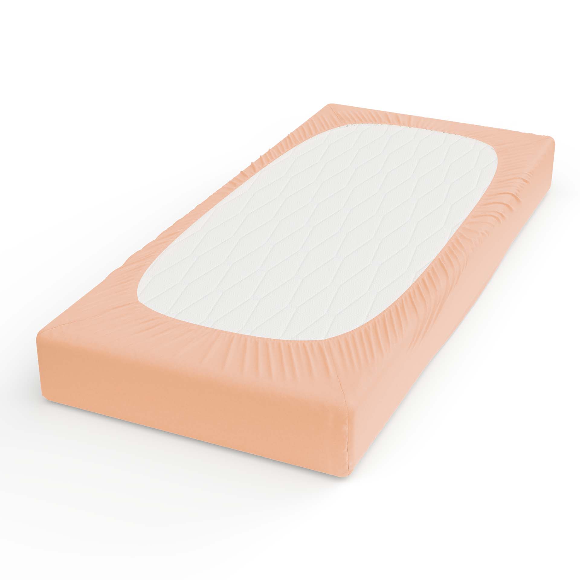 Lotus satin fitted sheet