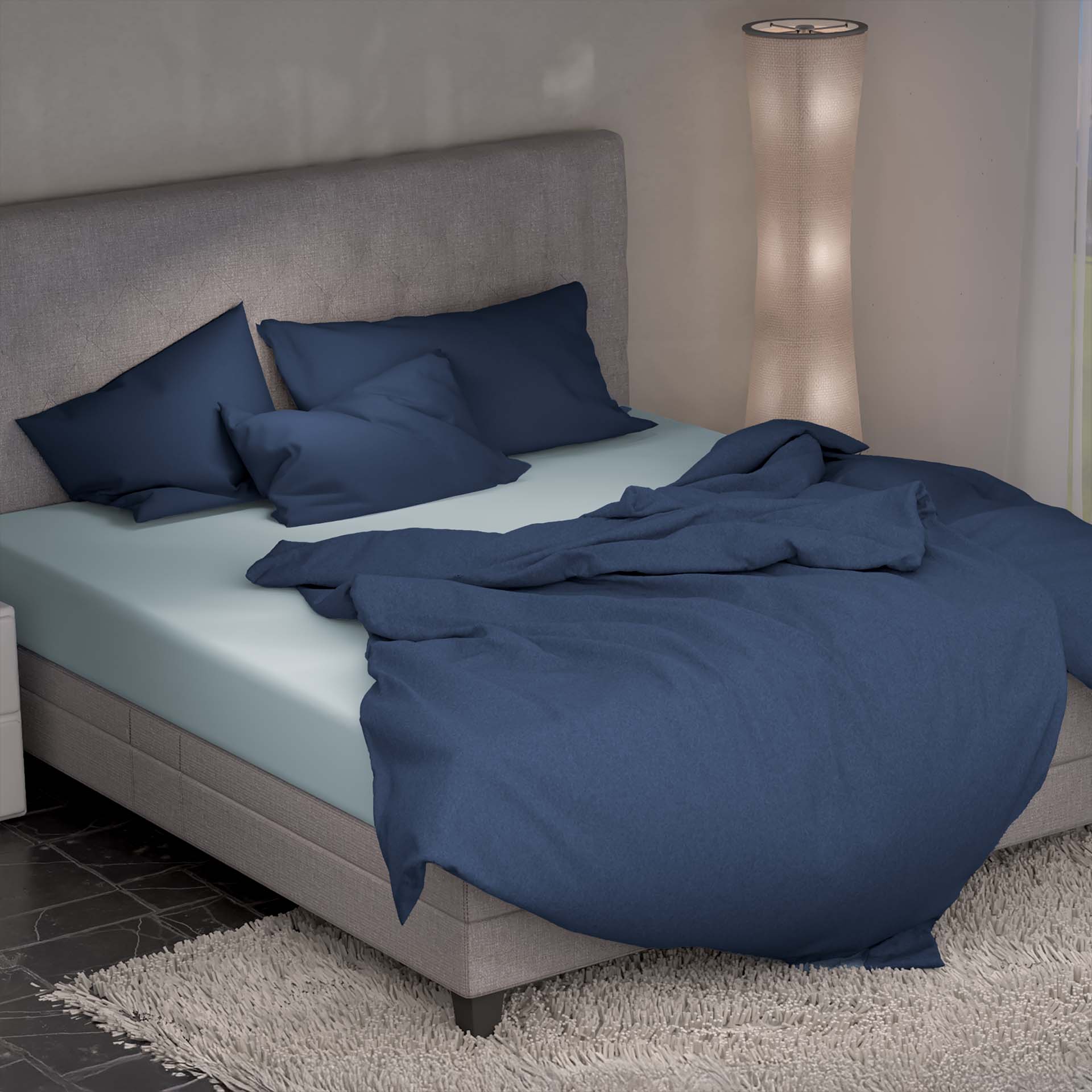 Lotus linge de lit flanelle uni