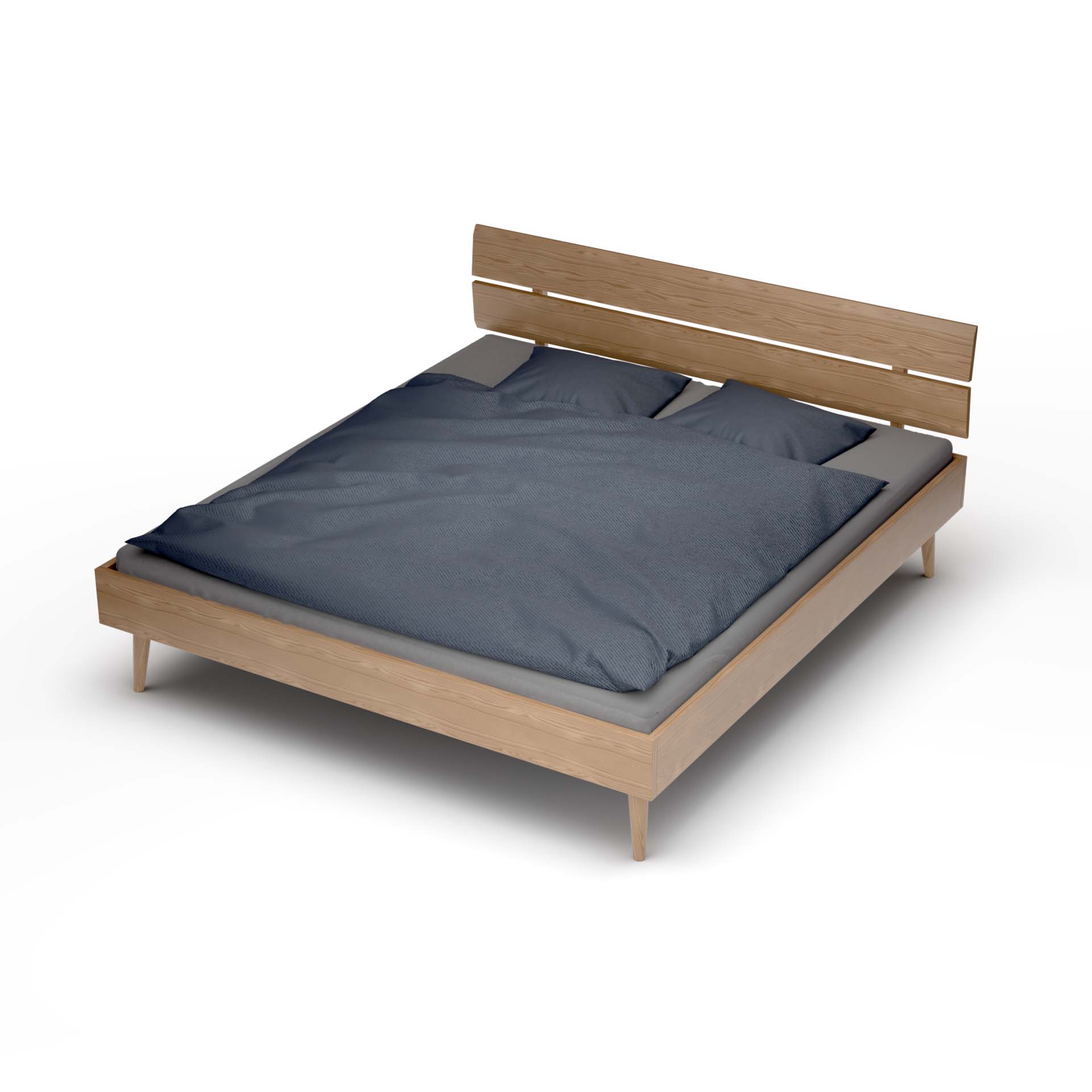 Lit Madeera Faro en cœur de hêtre huilé