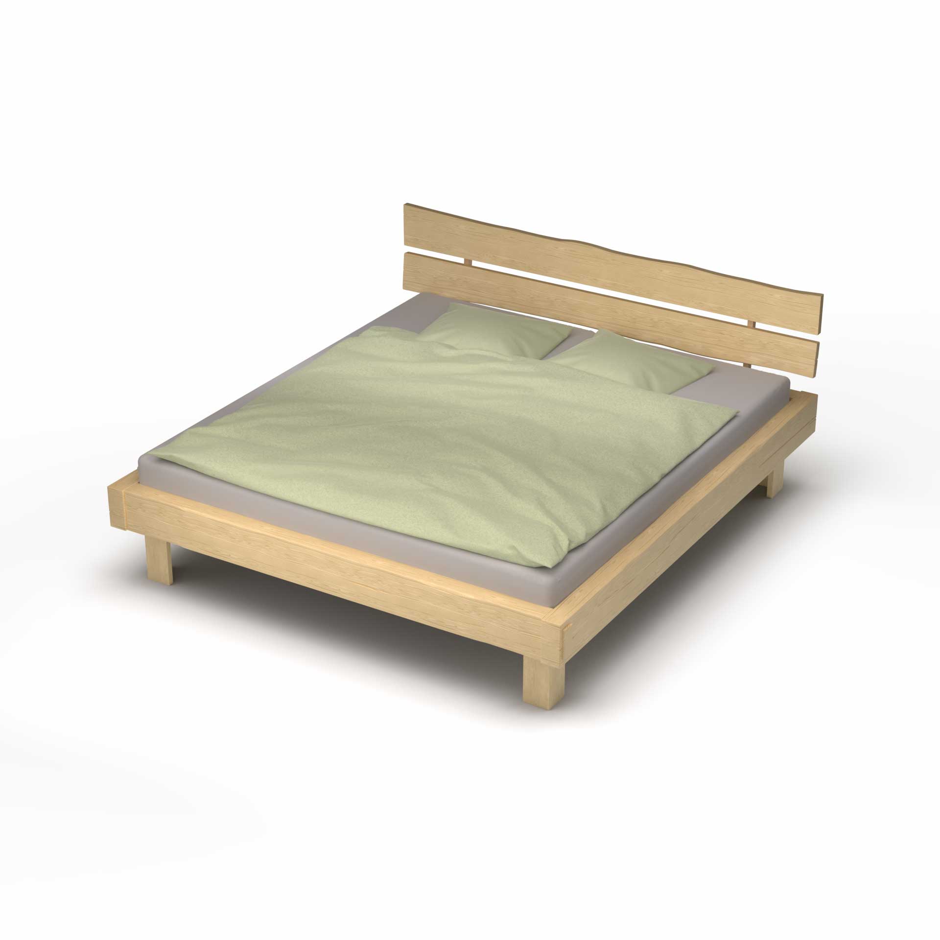 Madeera Balkenbett Solid Moebel, Bett