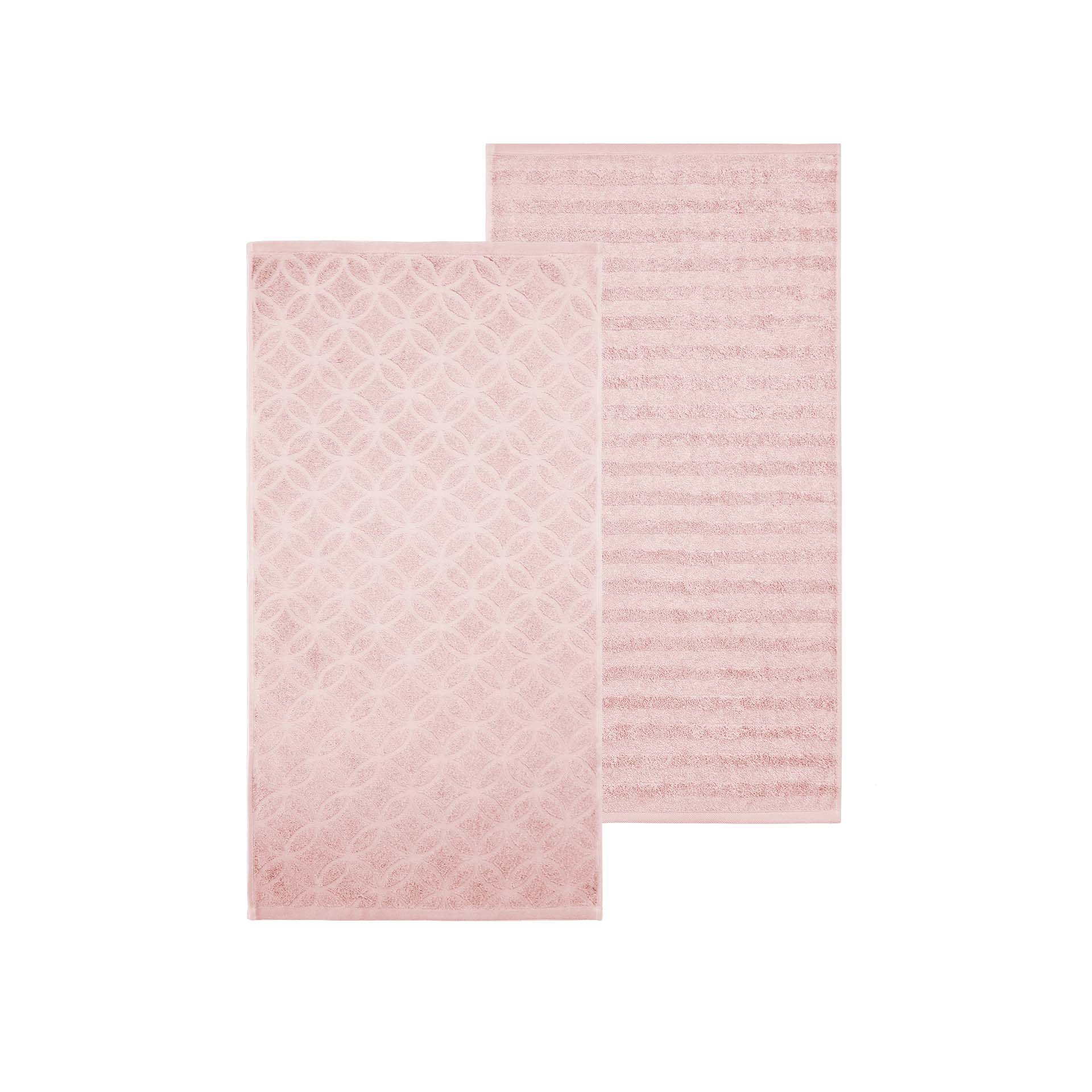 Terry towel set Ranura and Vibe, 1 towel each, 50 x 90 cm