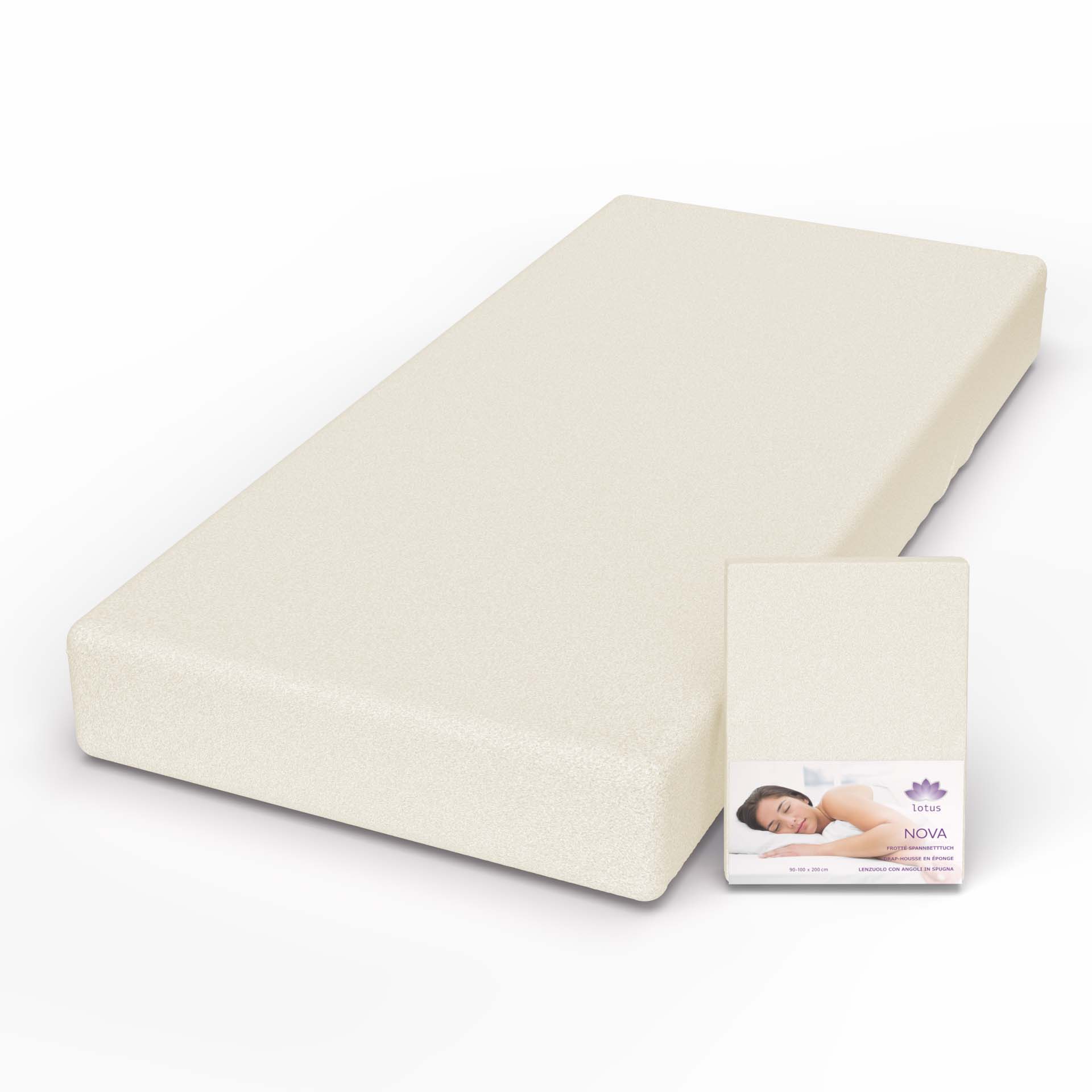 Lotus terry fitted sheet Nova