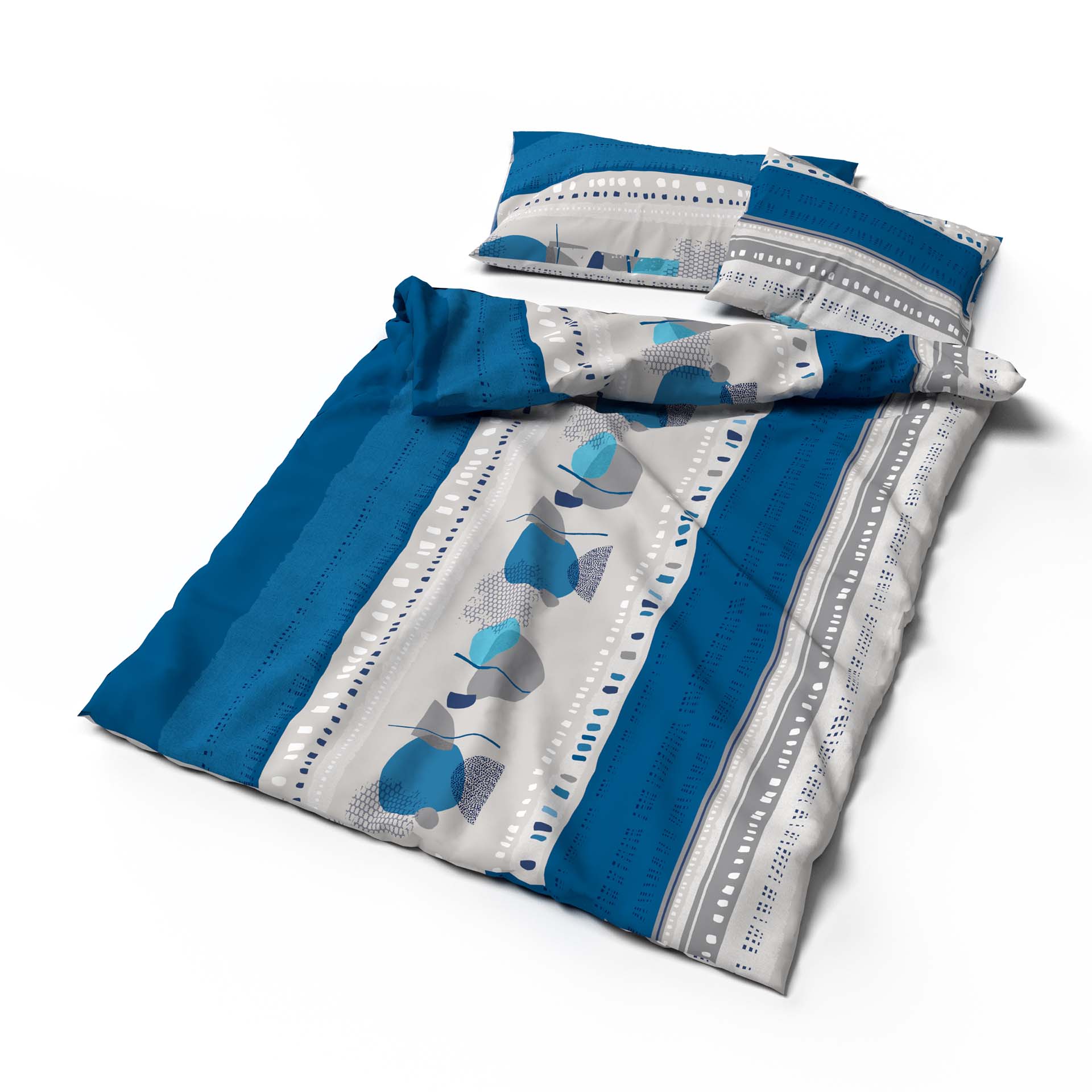 Lotus bed linen Bamboo Tulani blue
