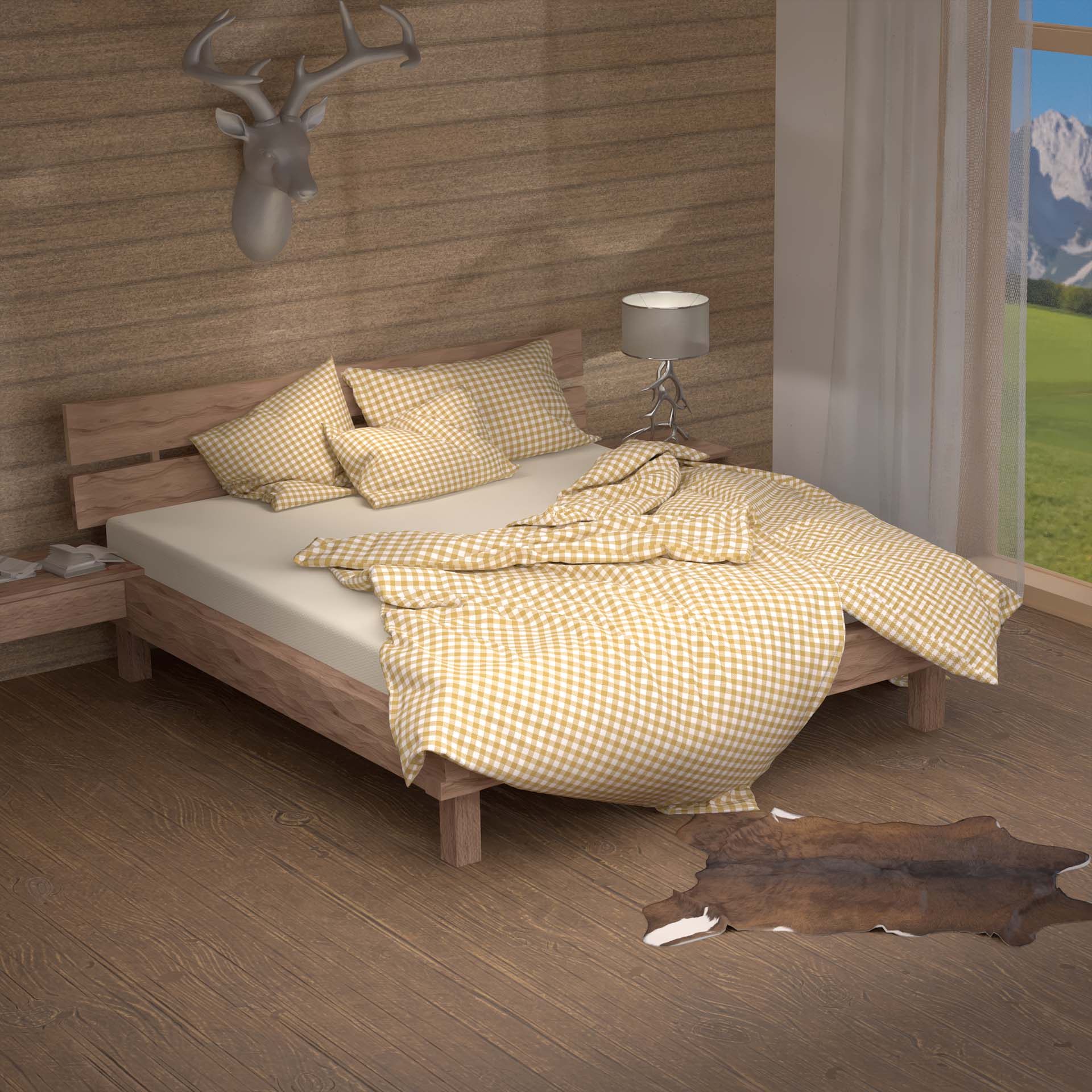 Lotus bedlinen Renforcé Kölsch yellow