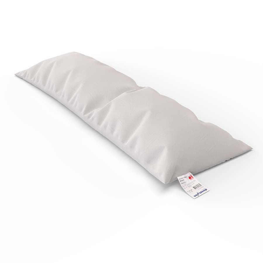 Side sleeper pillow 40x130 cm, 600 g duck feathers seitenschläferkissen