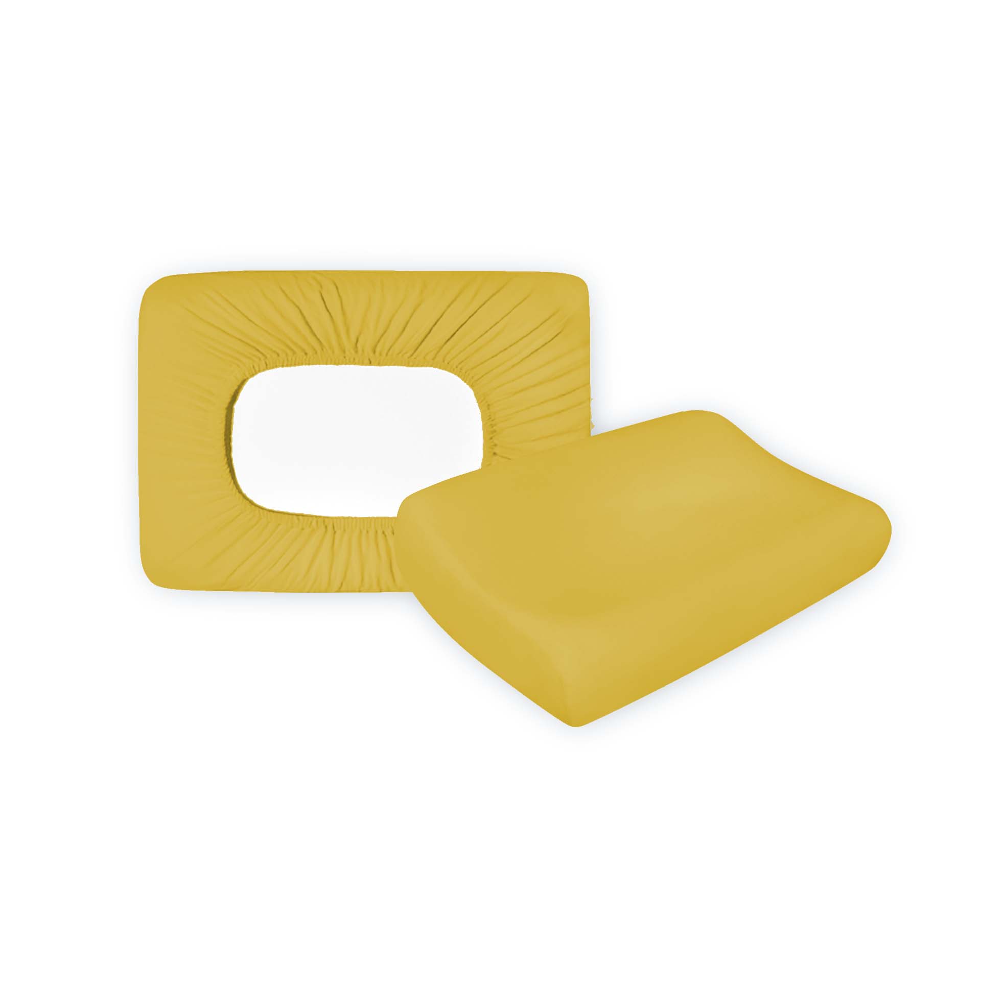 Housse en Jersey Lotus pour coussin visco,  abricot 25 50x30cm