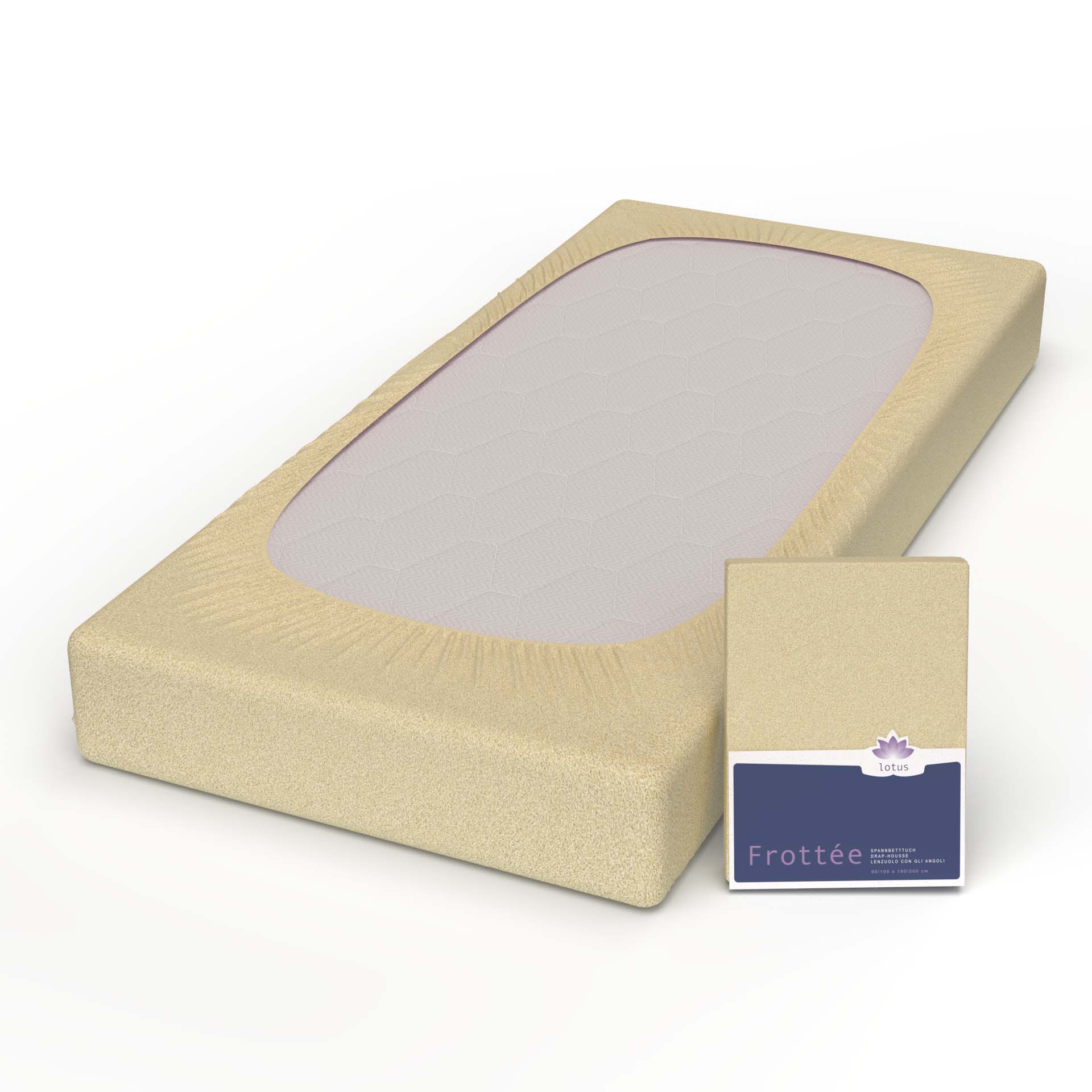Lotus terry fitted sheet Comfort