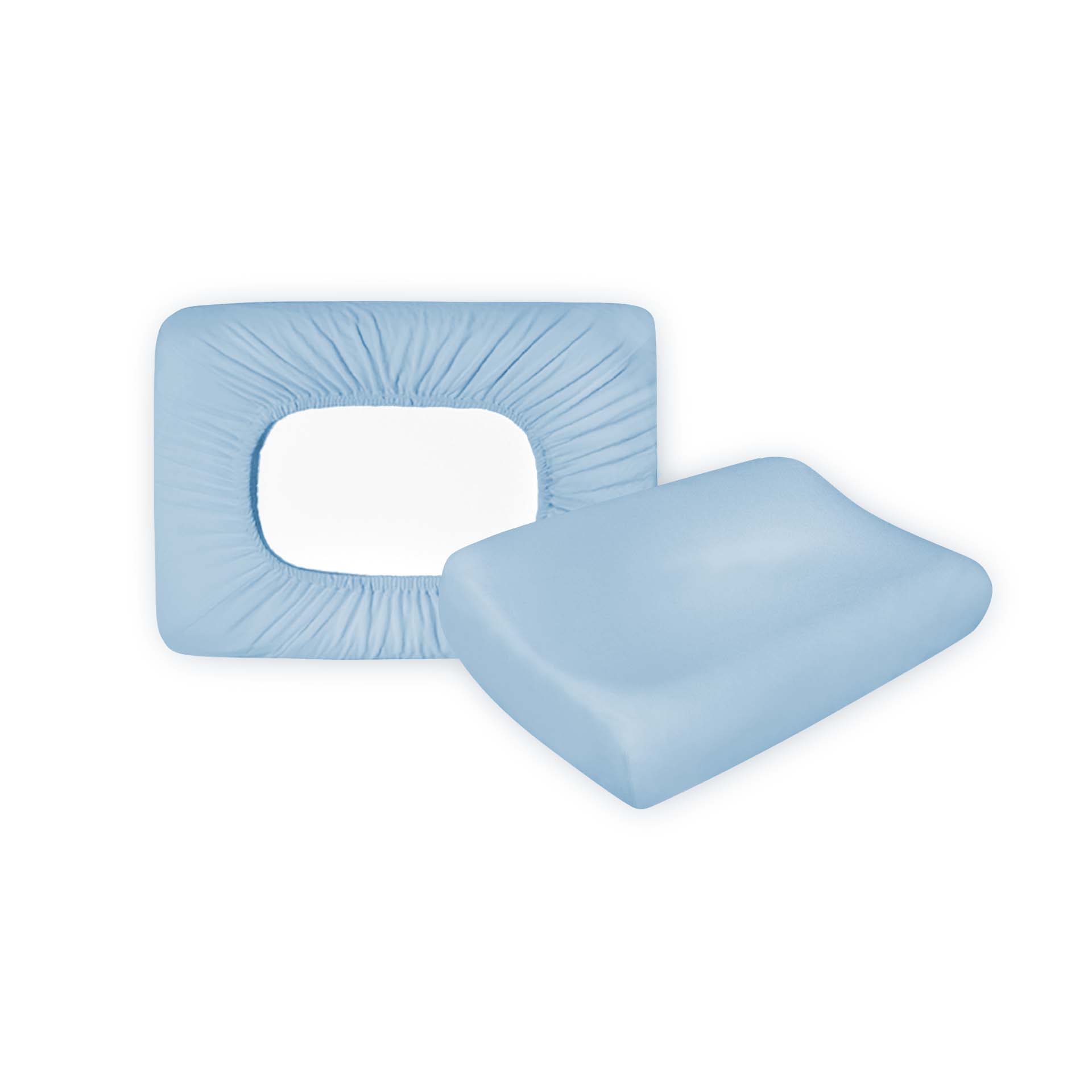 Housse en Jersey Lotus pour coussin visco,  abricot 25 50x30cm