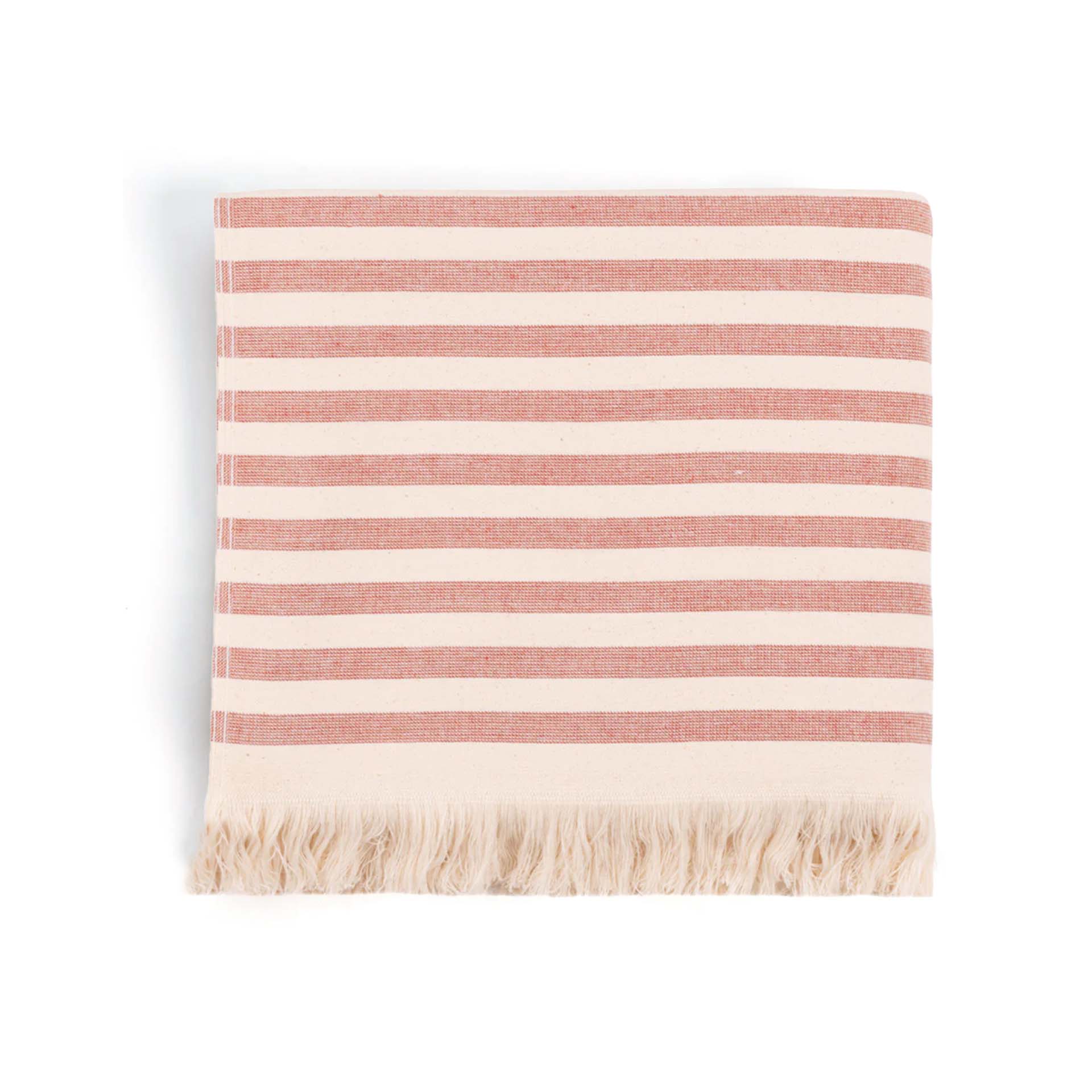 Torres Novas beach towel Barra terracotta