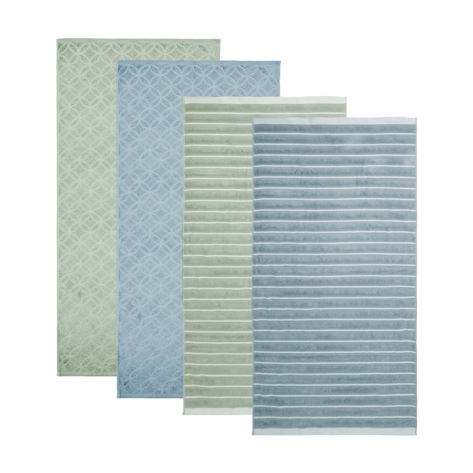 Frottéwäsche - 4 Duschtücher - Hayden und Vibe